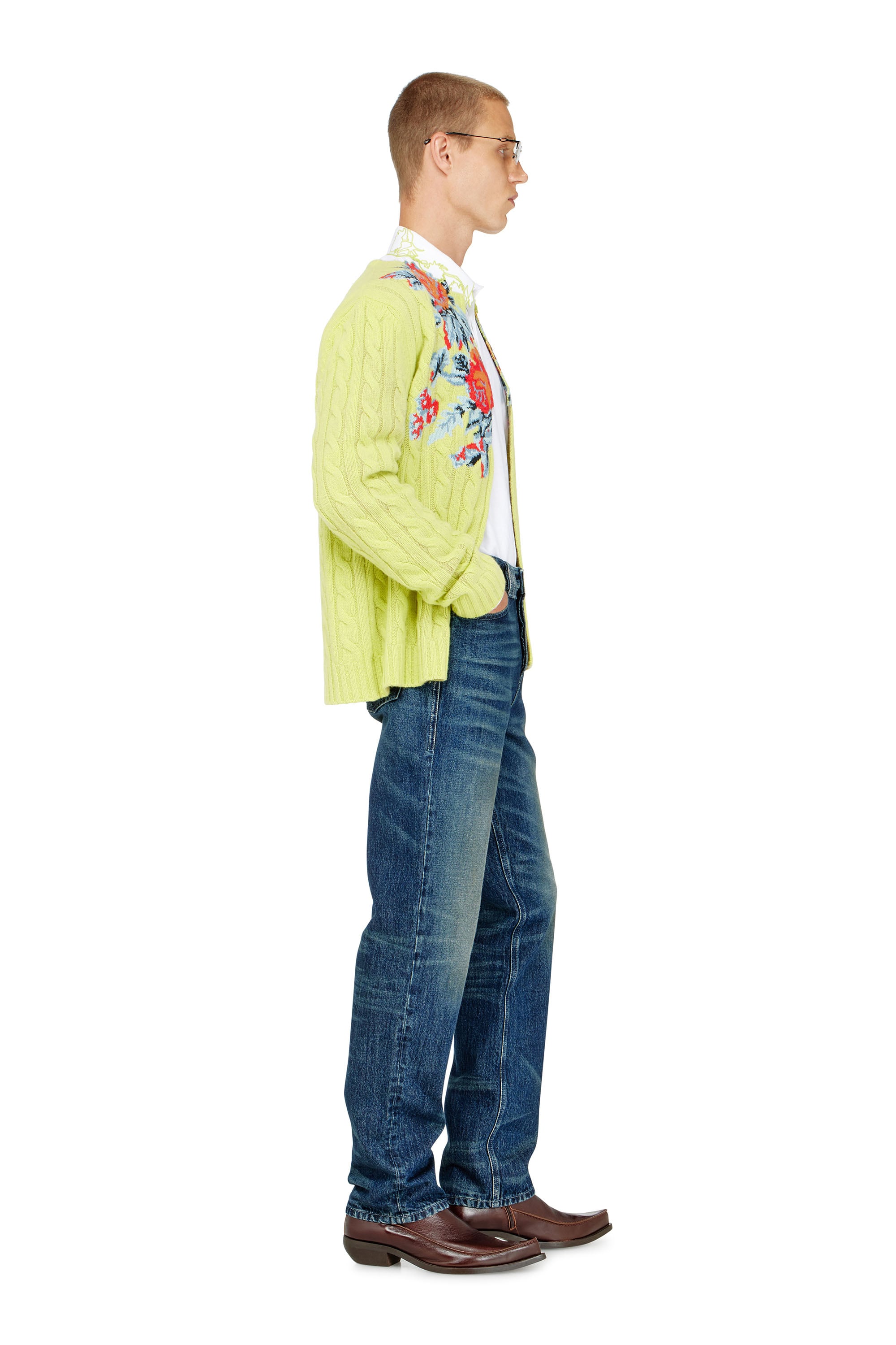 Diesel - Regular Jeans 1991 D-Voeed 007FZ Hombre, Azul Oscuro - 4