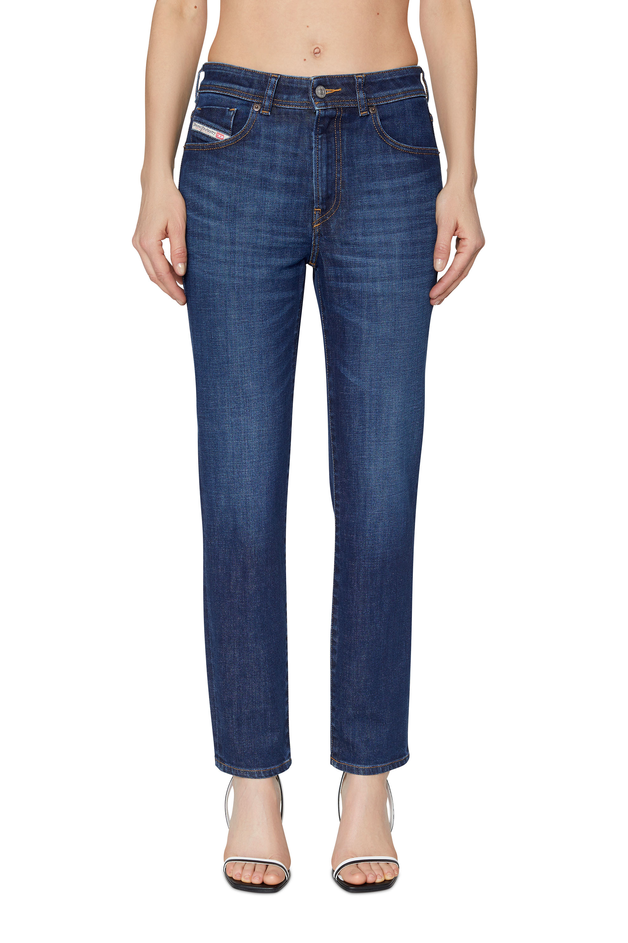 Diesel - 2004 09B90 Tapered Jeans, Azul Oscuro - Image 3