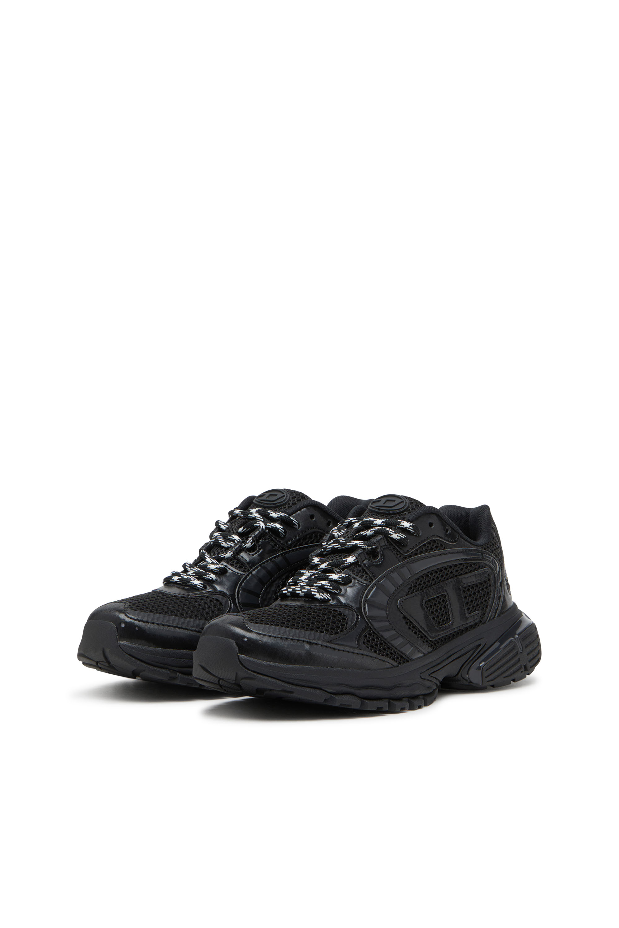 Diesel - S-PRO-V-DENSE LOW, S-Pro-V-Dense-Deportivas de malla con logotipo Oval D Hombre in Negro - 8