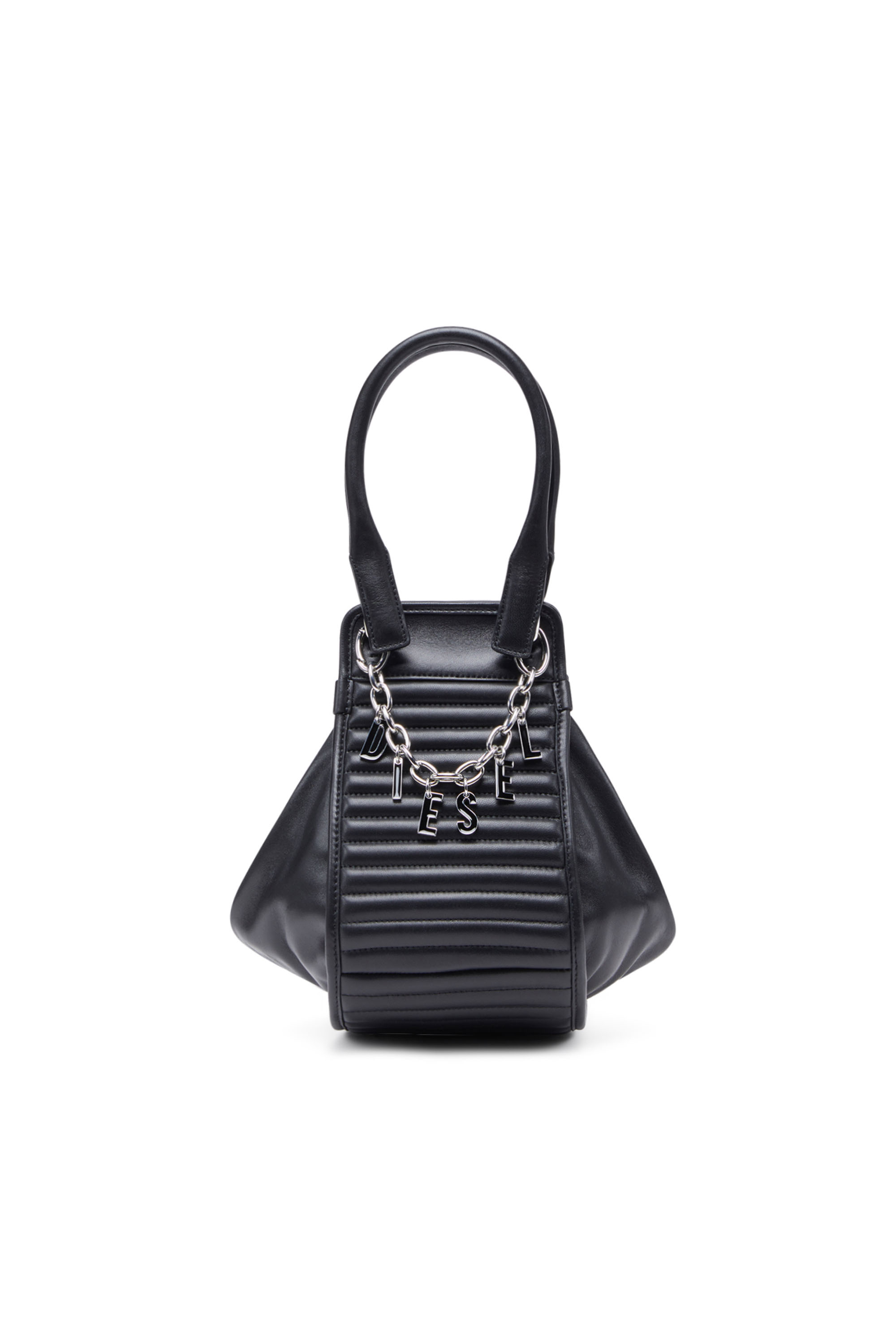 Diesel - D-VINA-RR S, D-Vina-RR S - Bolso tote holgado de cuero Mujer in Negro - 1