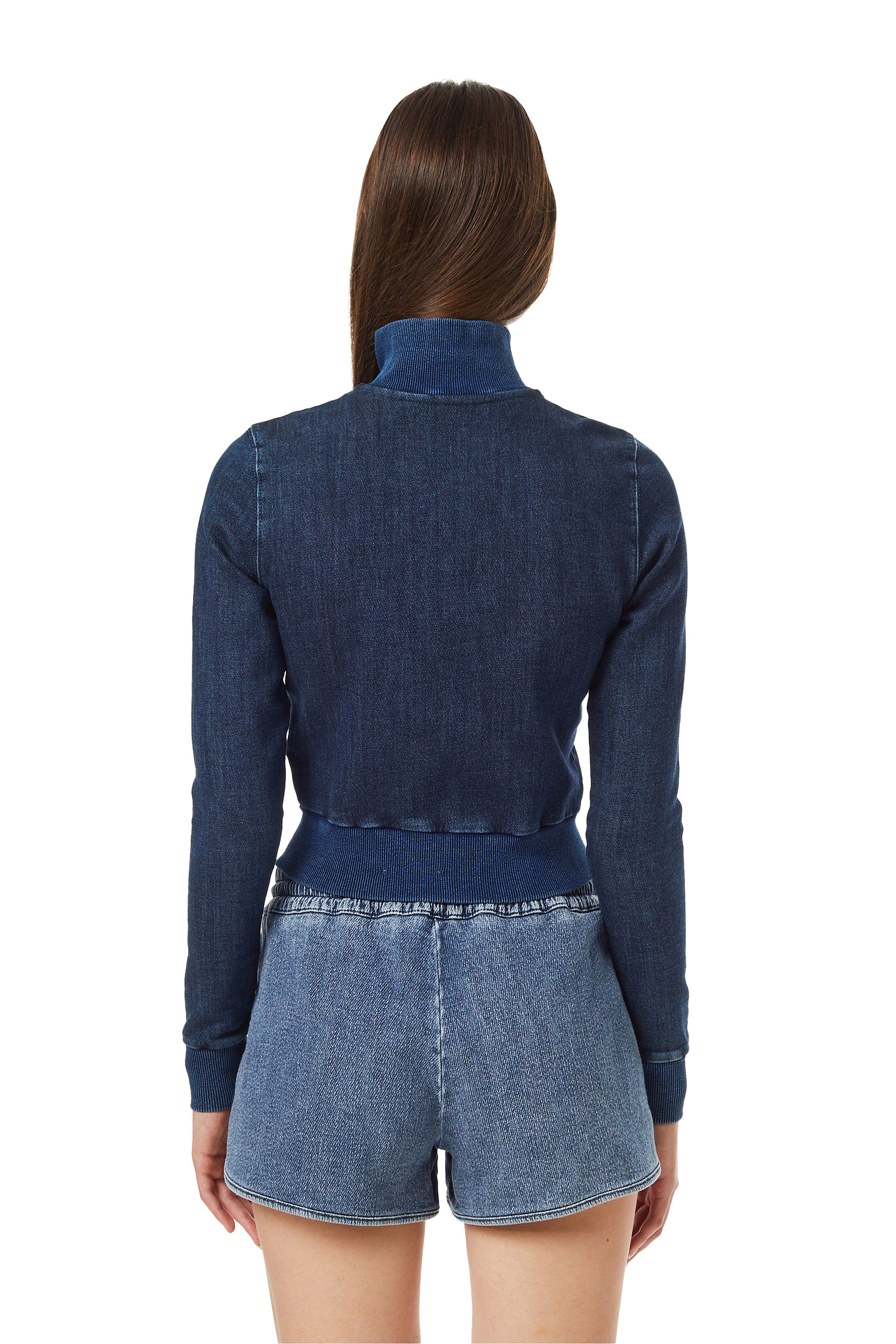 Diesel - D-EMY TRACK DENIM SWEATSHIRT, Azul Oscuro - Image 2