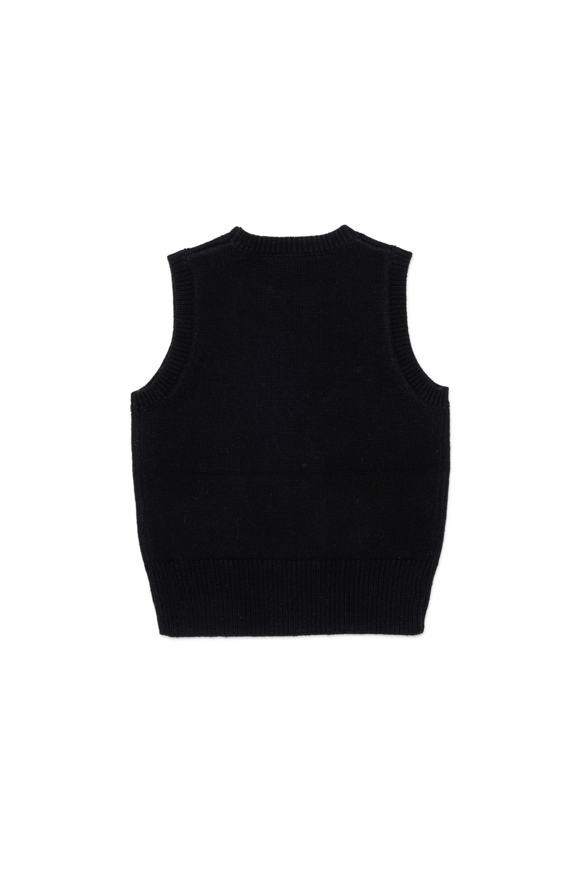 Diesel - KIMKY, Chaleco de punto enriquecido con cachemira Mujer in Negro - 2