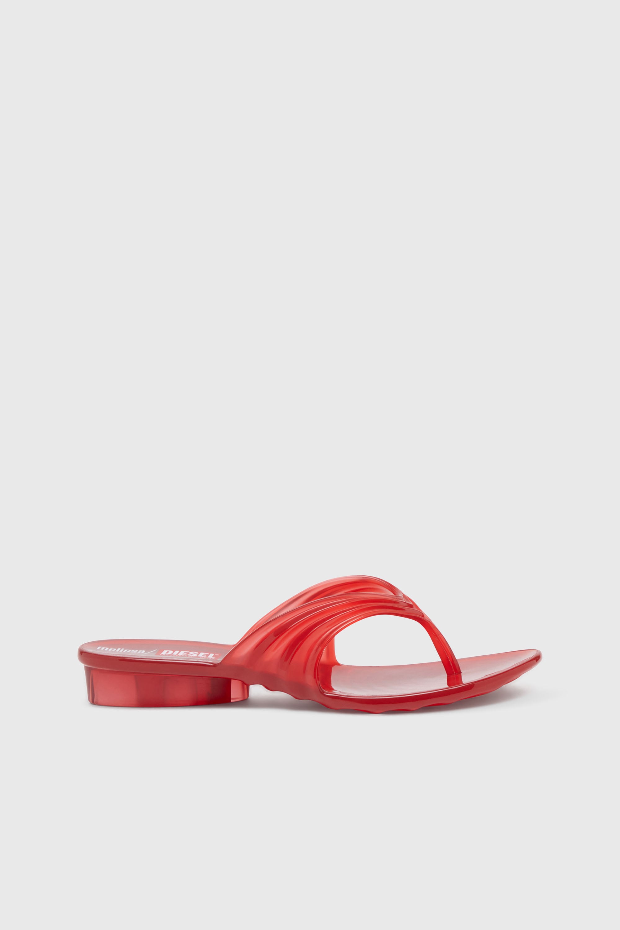 Diesel - MELISSA QUANTUM THONG, Chanclas esculturales en Melflex&reg; Mujer in Rojo - 1