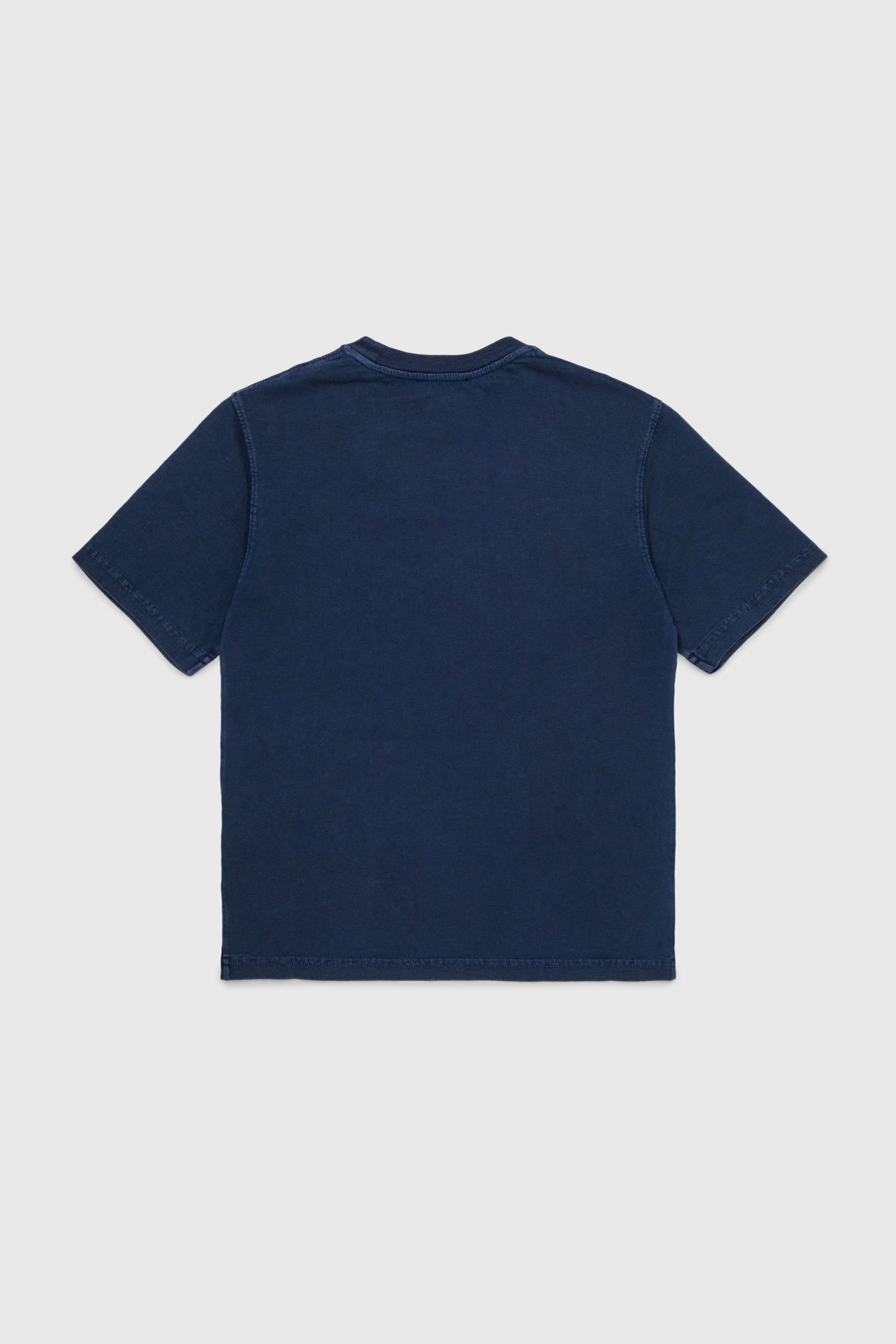 Diesel - TISEL OVER, Man's Cotton T-shirt with maxi logo print in Dark Blue - 2