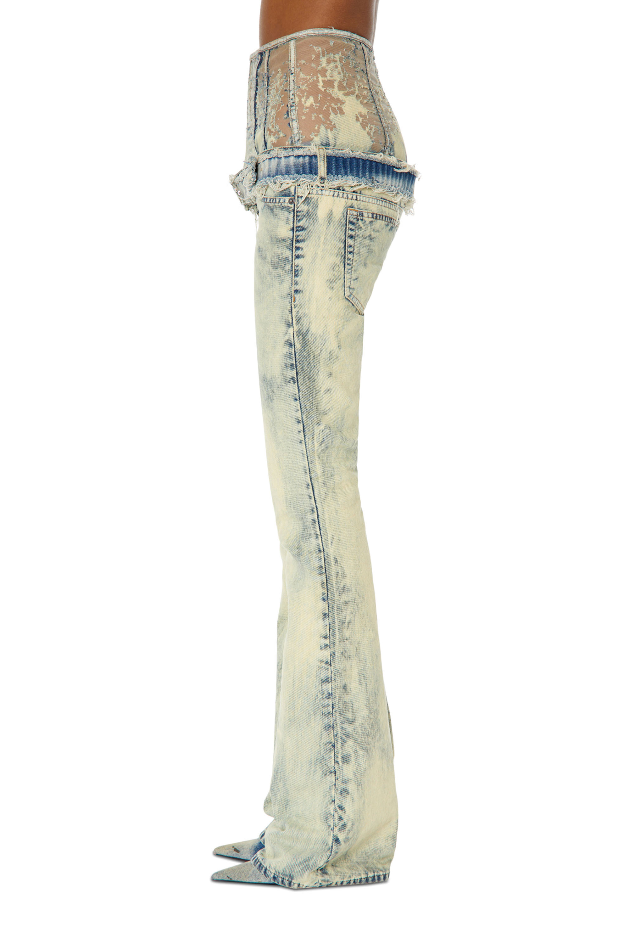 Diesel - Bootcut and Flare Jeans 1969 D-Ebbey 068GP Mujer, Azul Claro - 5