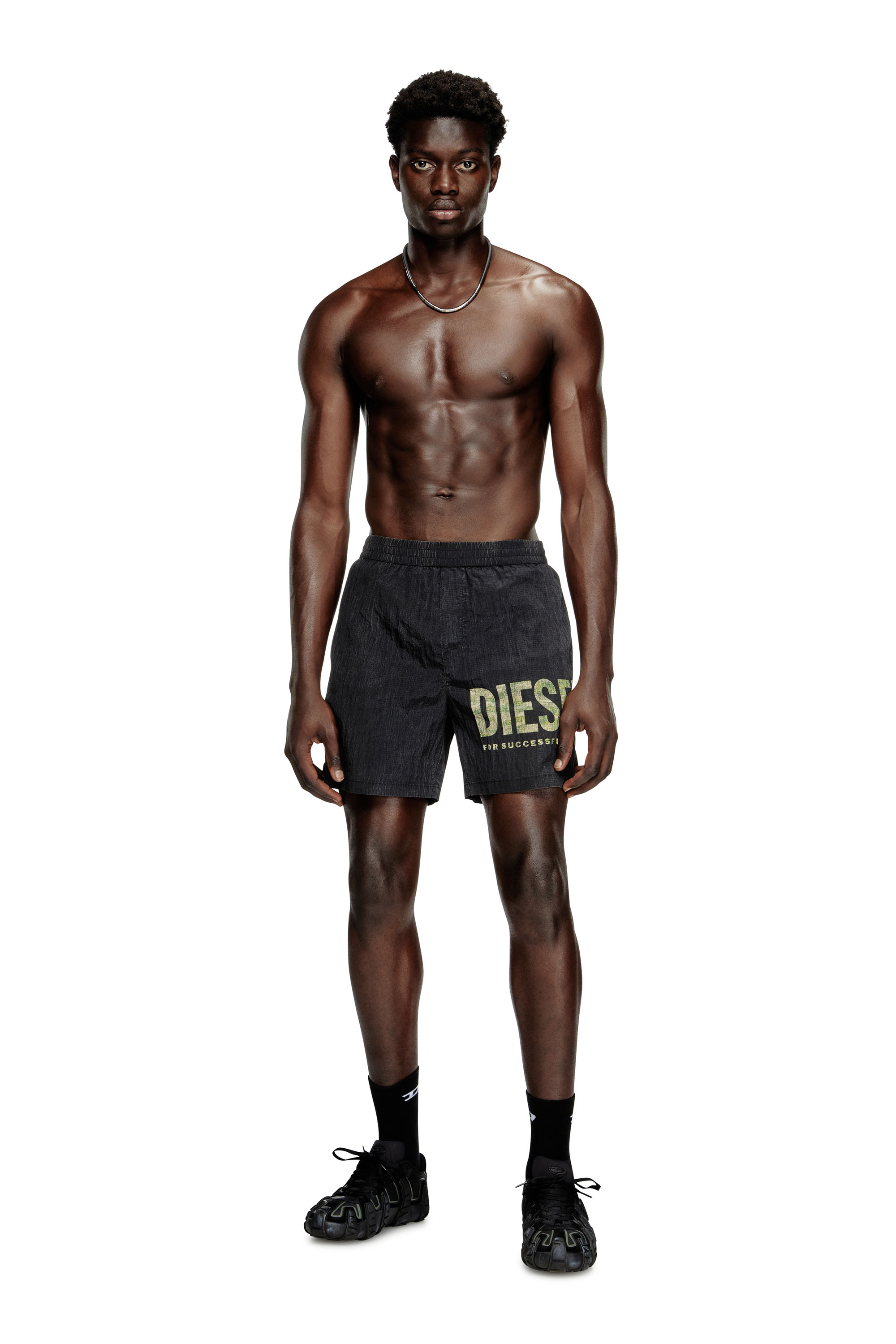 Diesel - RIO-41-UTLT, Bañadores de longitud media en ripstop con estampado de camuflaje Hombre in Multicolor - 1
