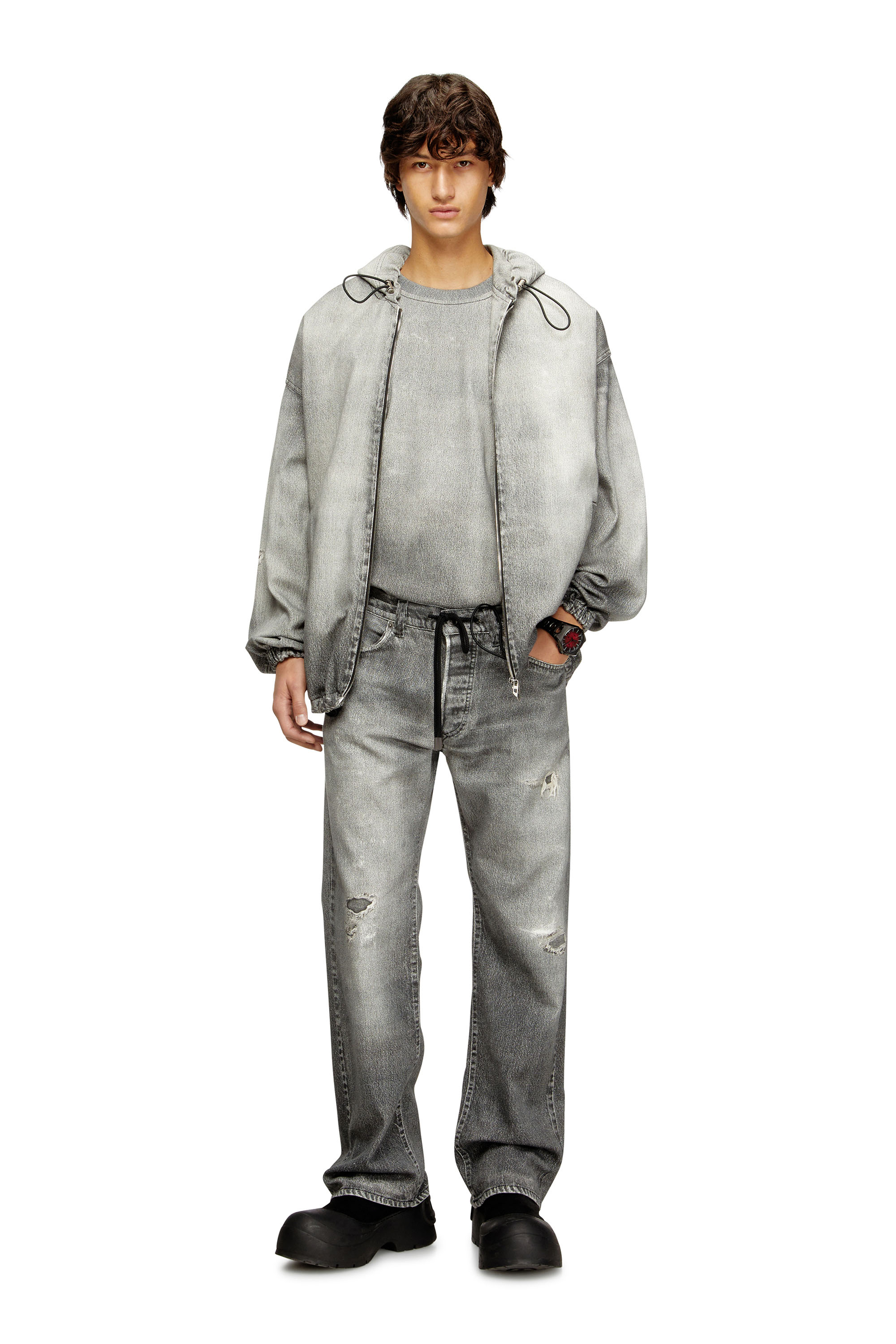 Diesel - Relaxed 2080 D-Reel Joggjeans® 068US Hombre, Gris - 1