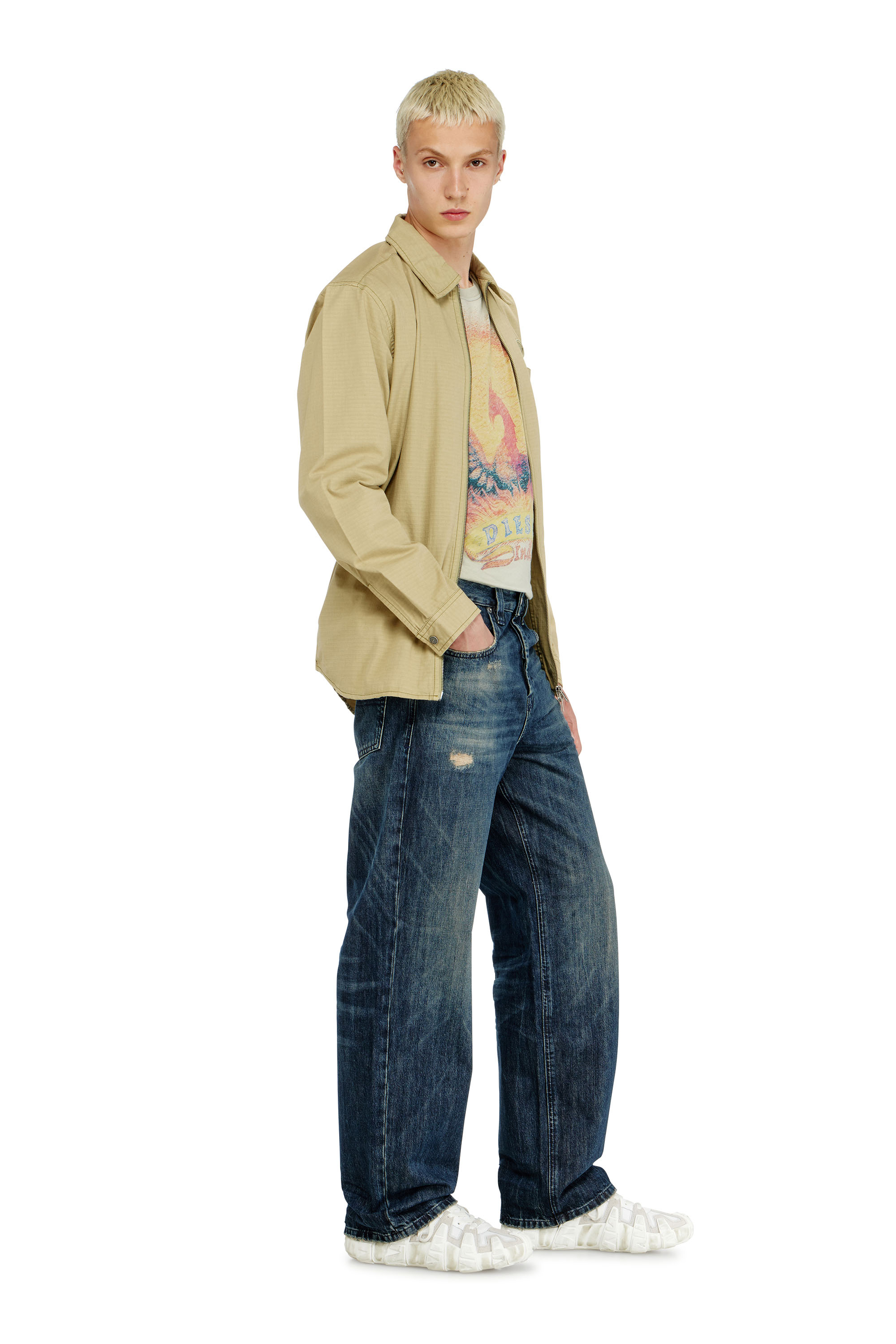 Diesel - Man's Relaxed Jeans 2001 D-Macro 0ADBZ, Dark Blue - 2
