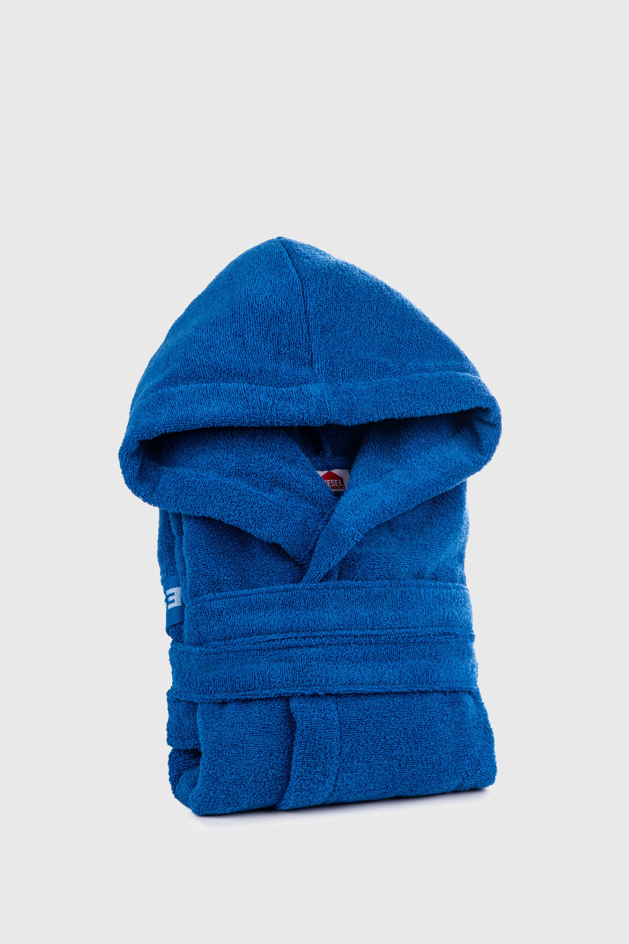 Diesel - 1015102 LOGO-COTTON BATHROBE SIZE S BLUE, Albornoz de Felpa de Algod&oacute;n, talla S Unisex in Azul marino - 1