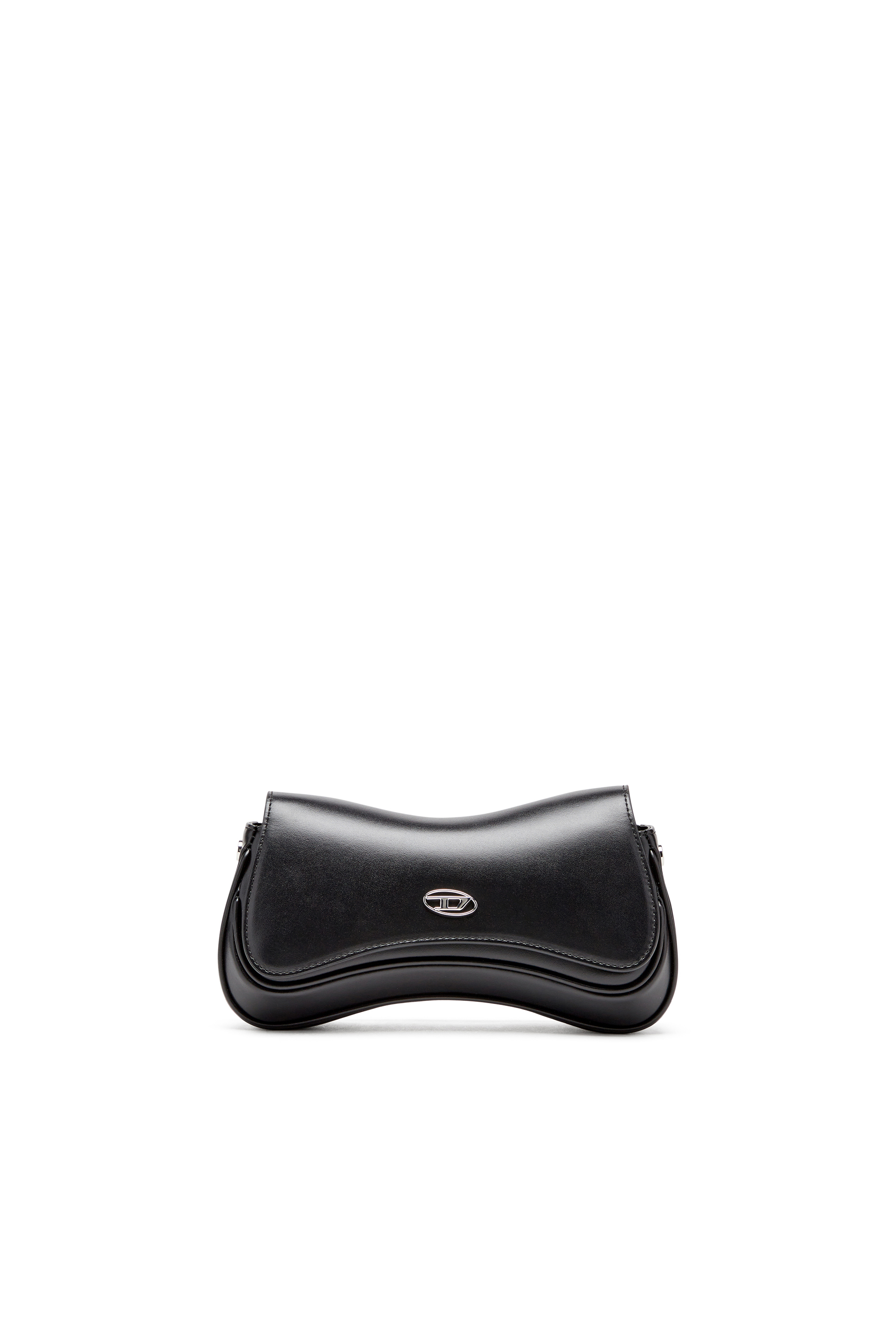 Diesel - PLAY CLUTCH, Play-Bolso de hombro de cuero semibrillante Mujer in Negro - 1