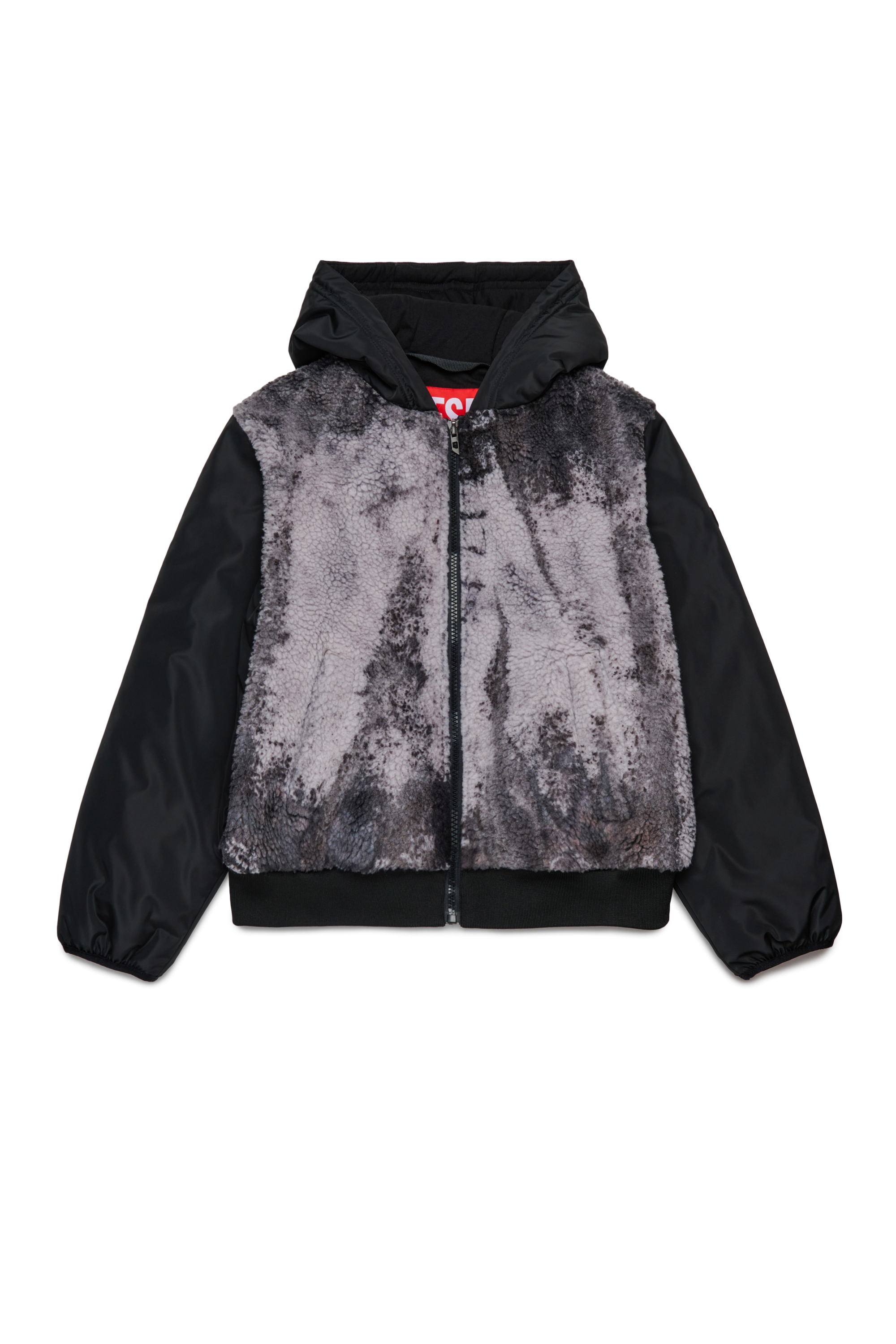 Diesel - JULLY, Chaqueta con capucha Hombre in Negro - 1
