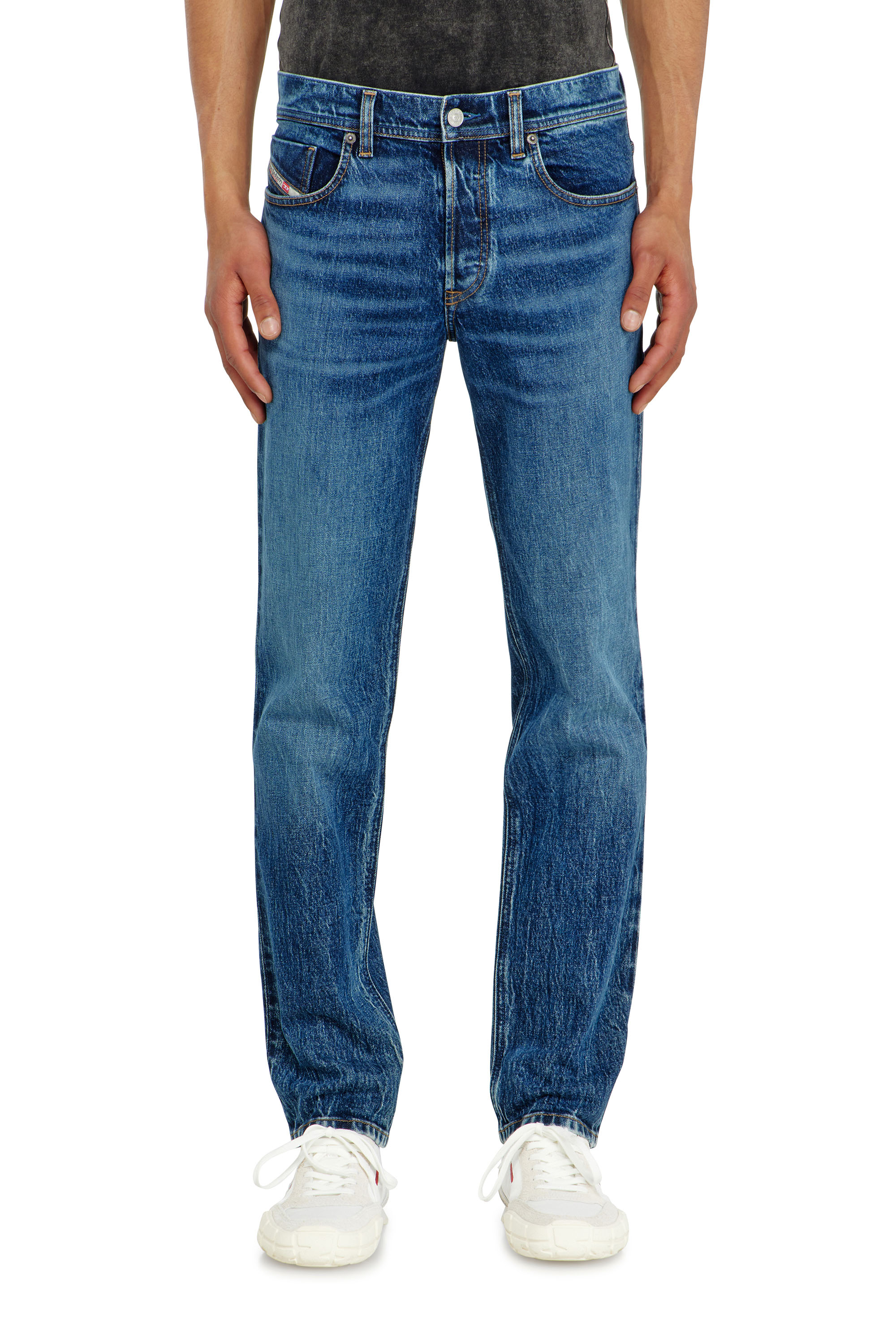 Diesel - Regular Jeans 2023 D-Finitive 0KBBQ Hombre, Azul Oscuro - 4