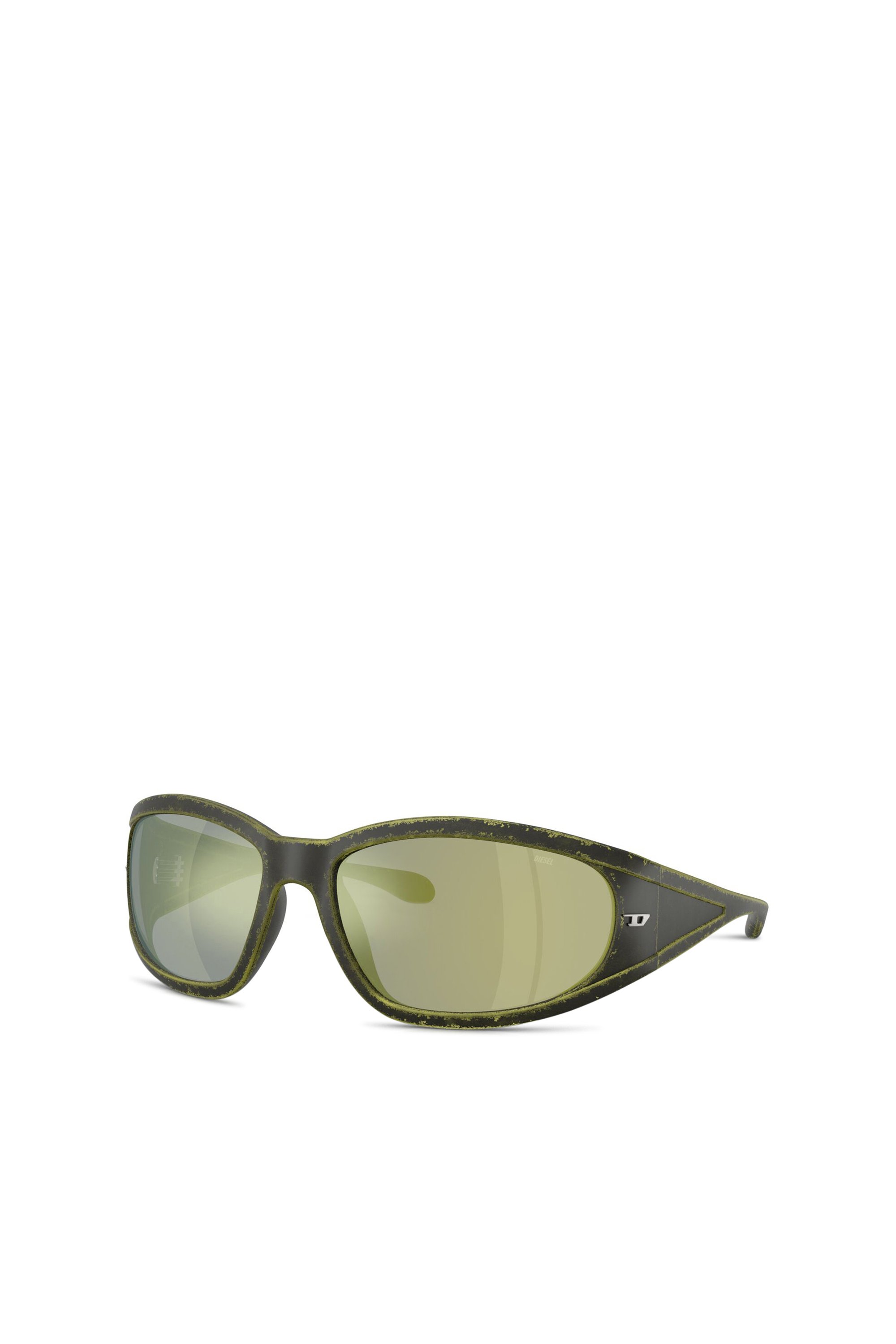 Diesel - 0DL3002, Gafas de sol rectangulares en acetato Unisex in Verde - 4