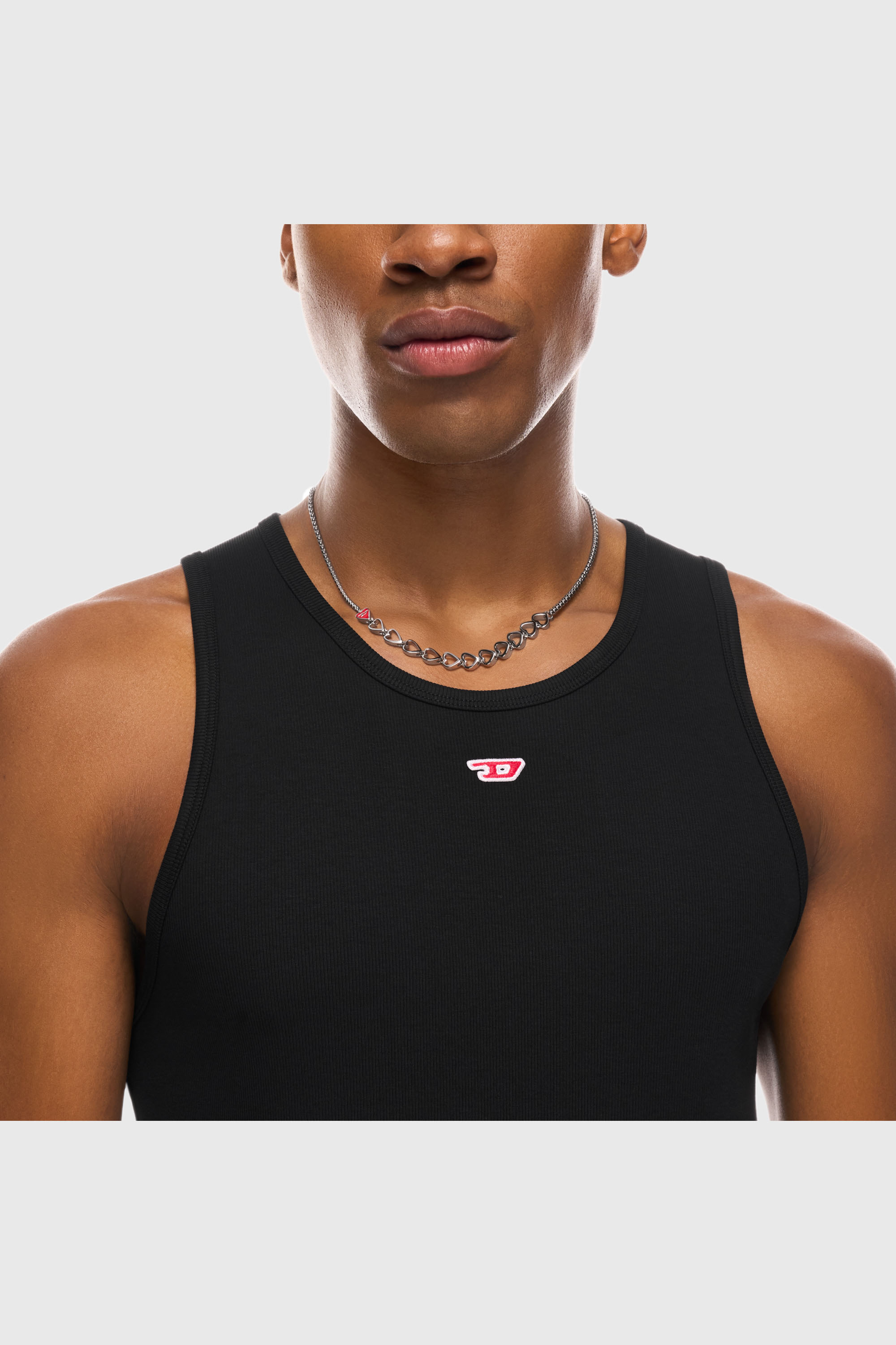 Diesel - DX166640 JEWELLERY, Collar de cadena de acero inoxidable Unisex in Plateado - 4