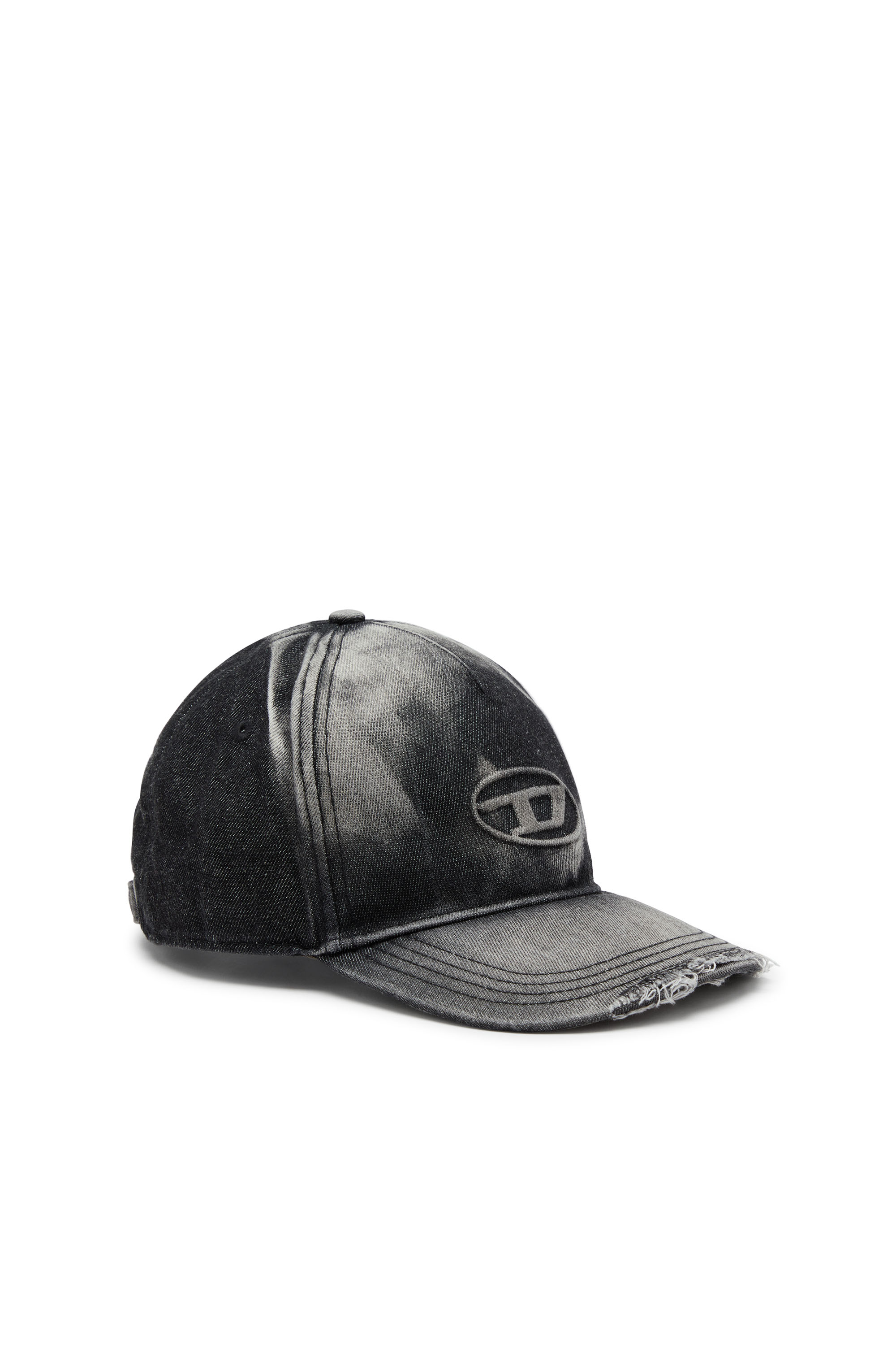 Diesel - C-SEYMON-BLACK, Gorra de béisbol de denim desgastado Hombre in Negro - 1