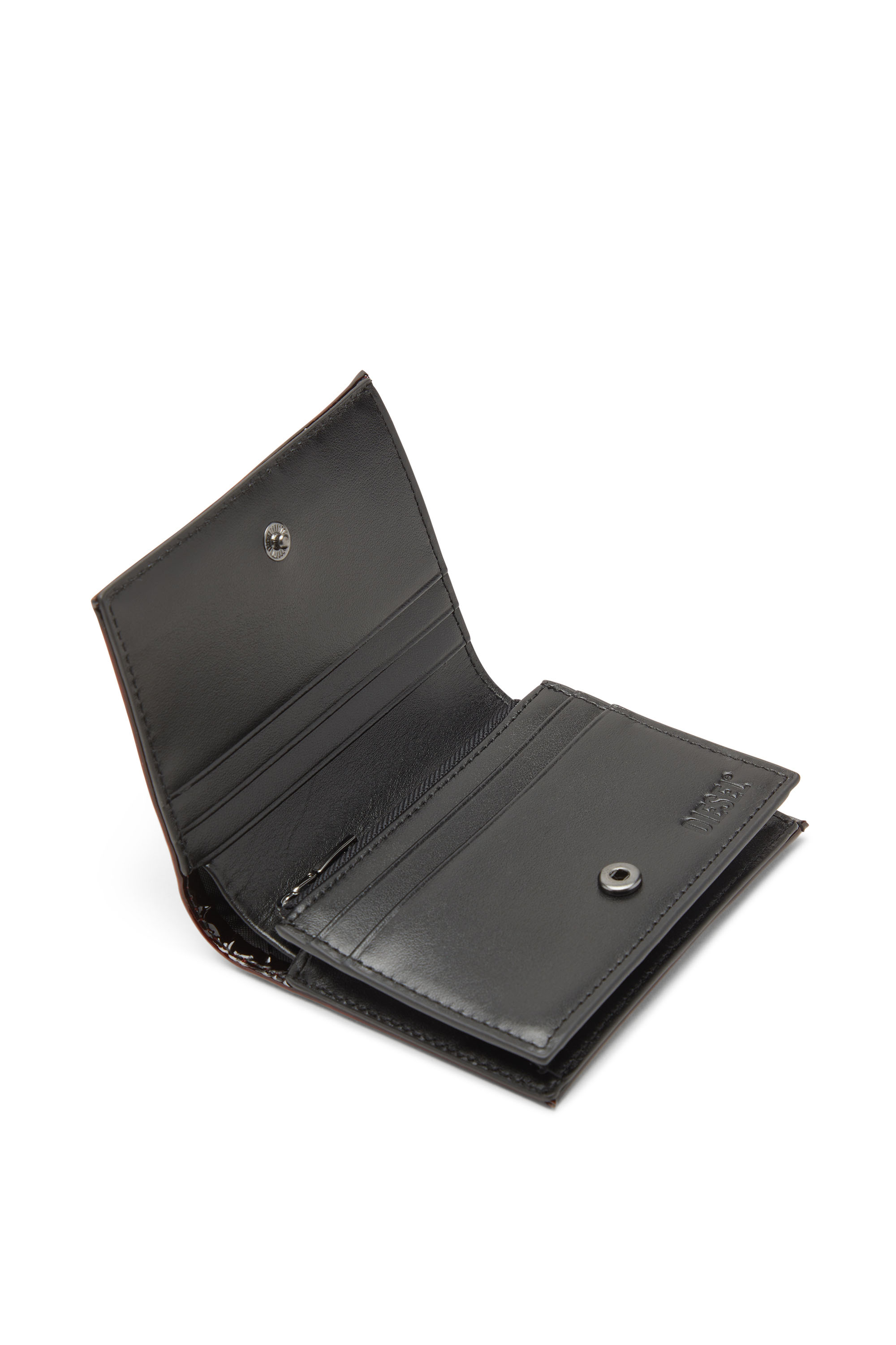 Diesel - 1DR BI FOLD III, Cartera que se pliega por la mitad de poliuretano líquido Mujer in Rojo - 4