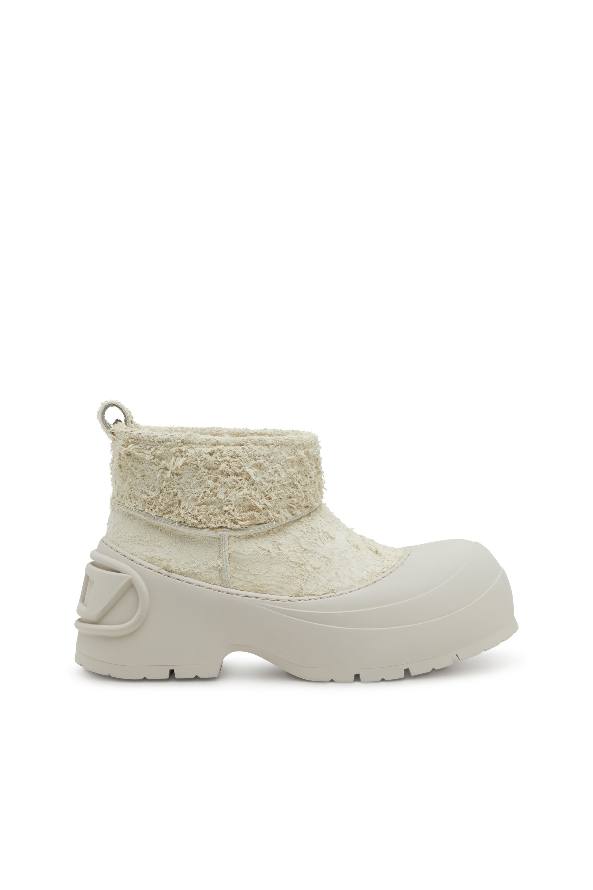 Diesel - D-DONALD MONTONE, D-Donald-Botines gruesos con suela dentada Hombre in Blanco - 1