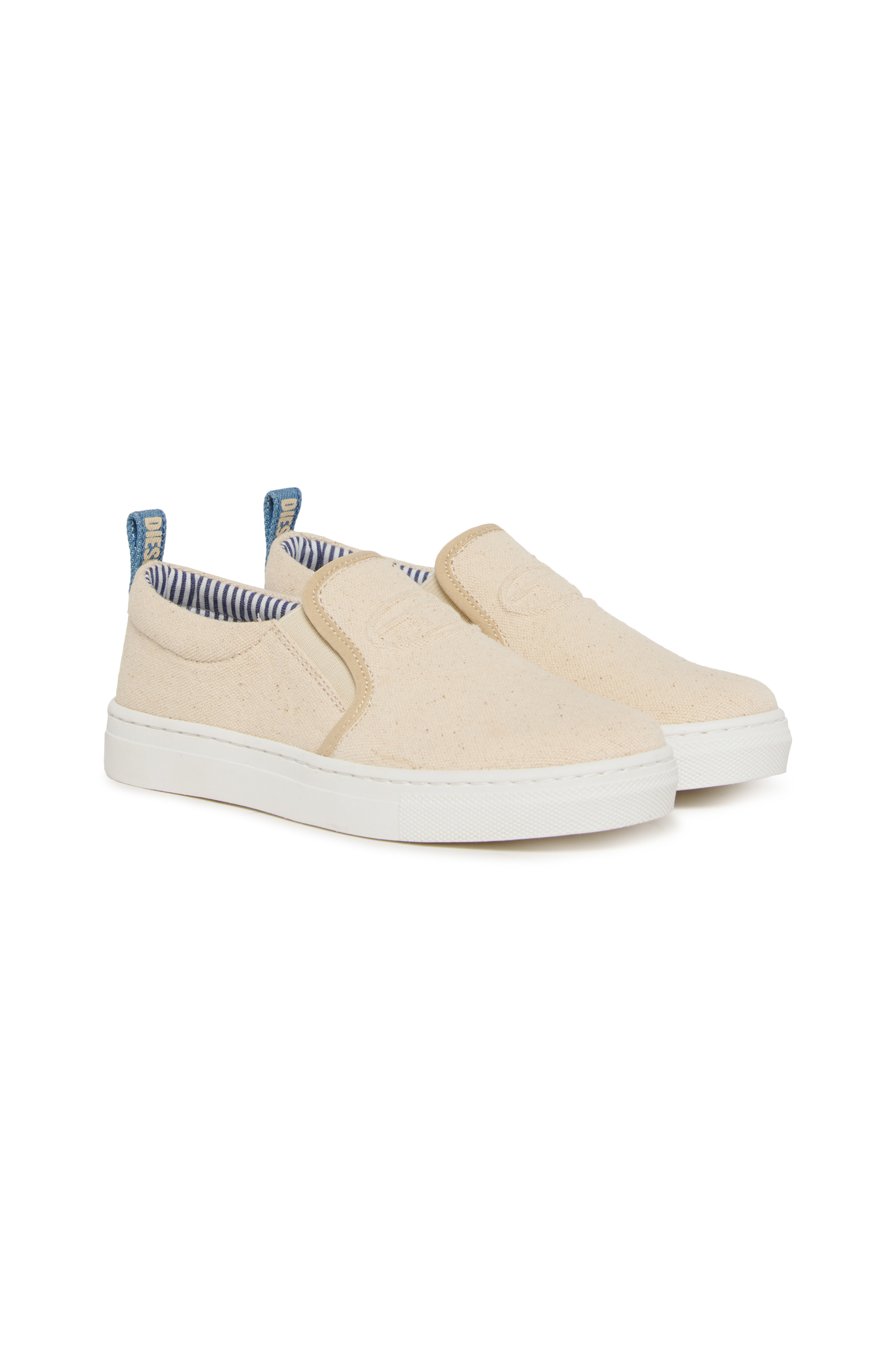 Diesel - S-SLIPGAB, S-SLIPGAB-Zapatillas slip-on de algod&oacute;n Unisex in Beige - 2