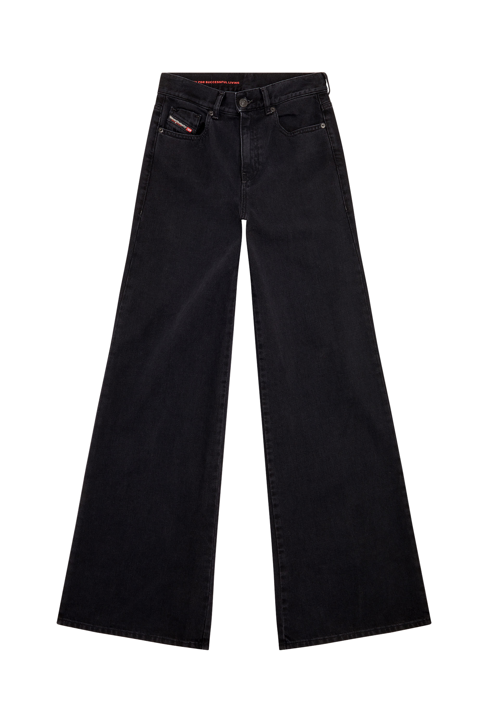 Diesel - 1978 D-AKEMI Z09RL Bootcut and Flare Jeans, Negro/Gris oscuro - Image 6