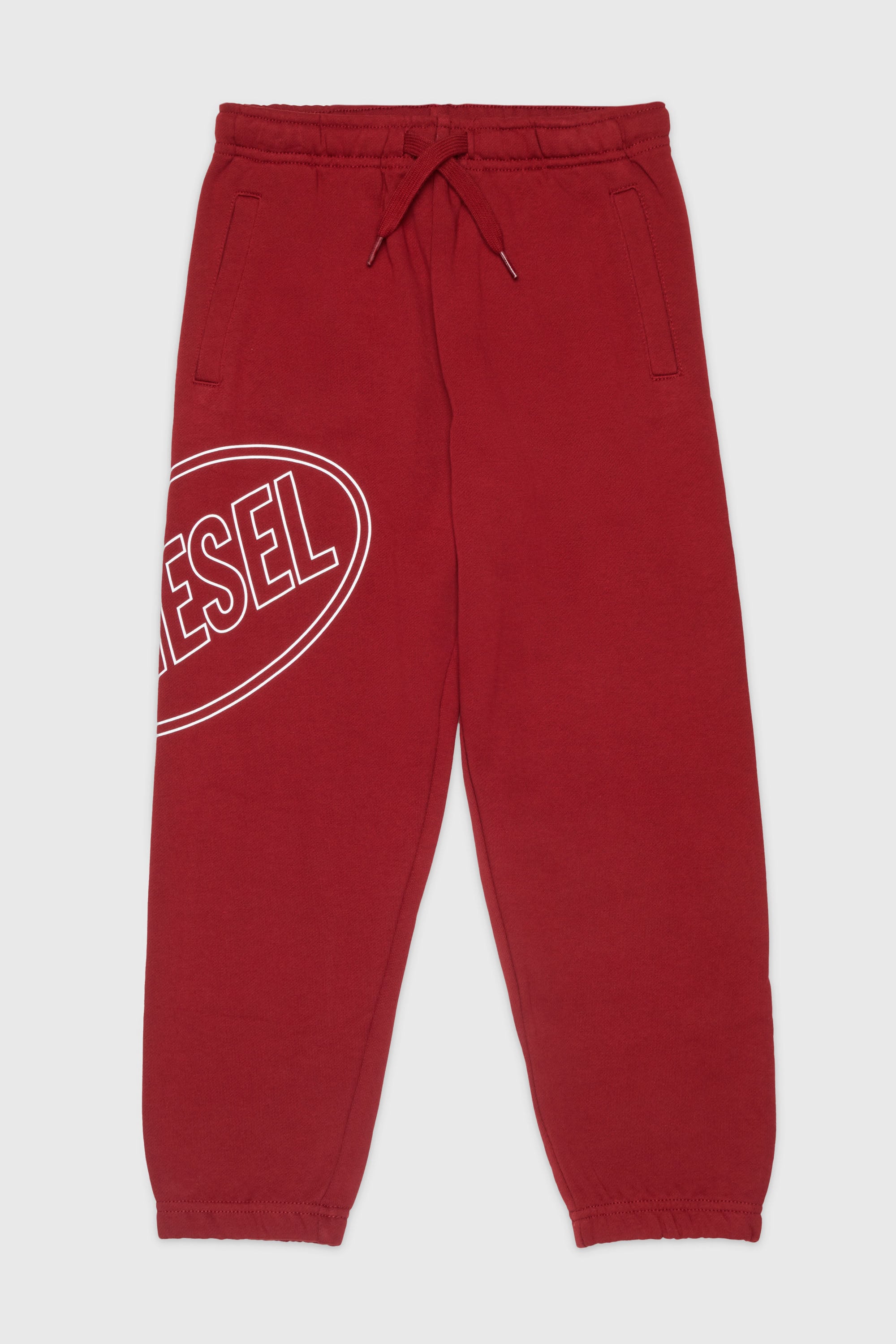 Diesel - PCIRCLE, Man's Sweatpants with side print in Red - 1