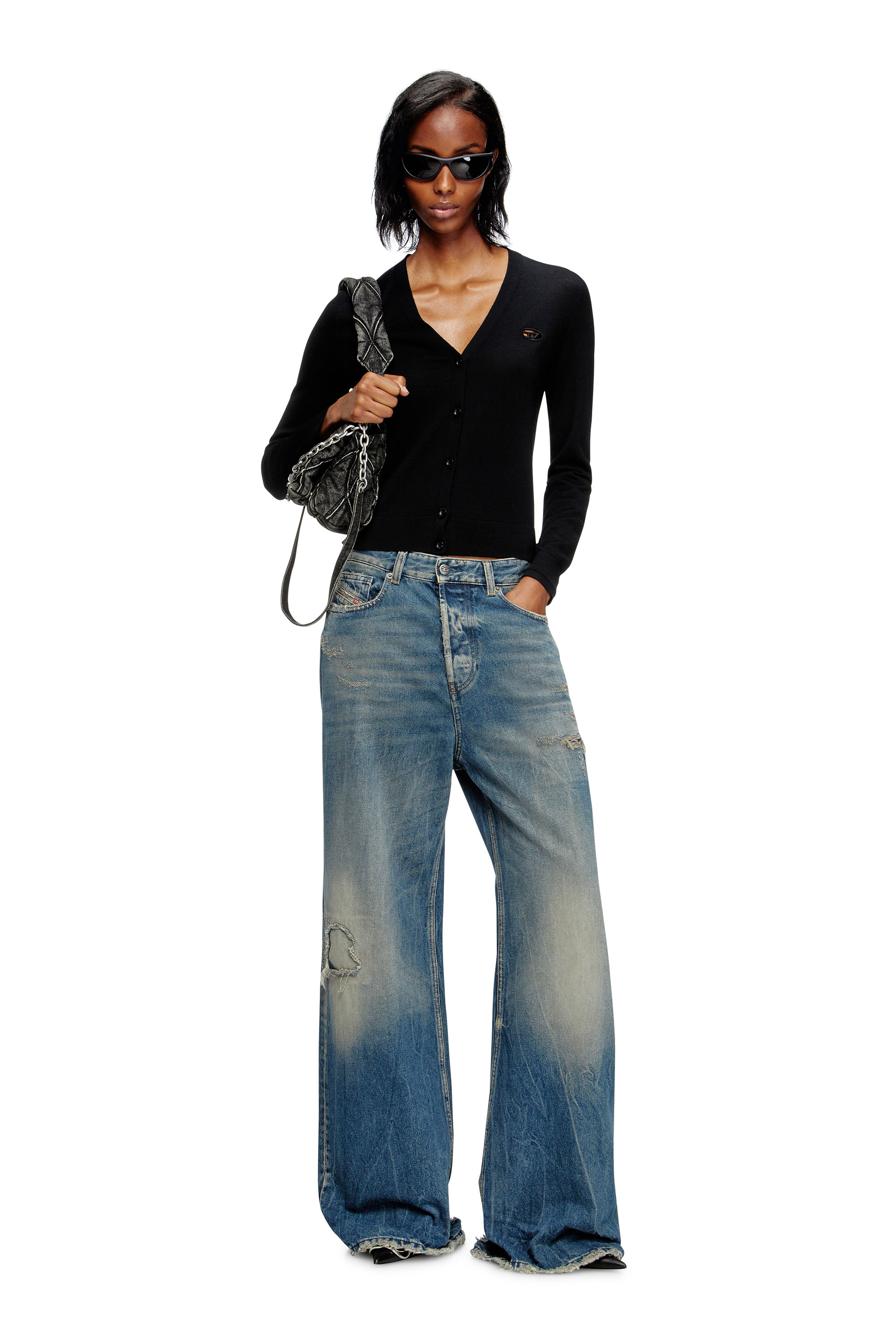 Diesel - Woman's Relaxed Jeans 1996 D-Sire 09M28, Medium blue - 2