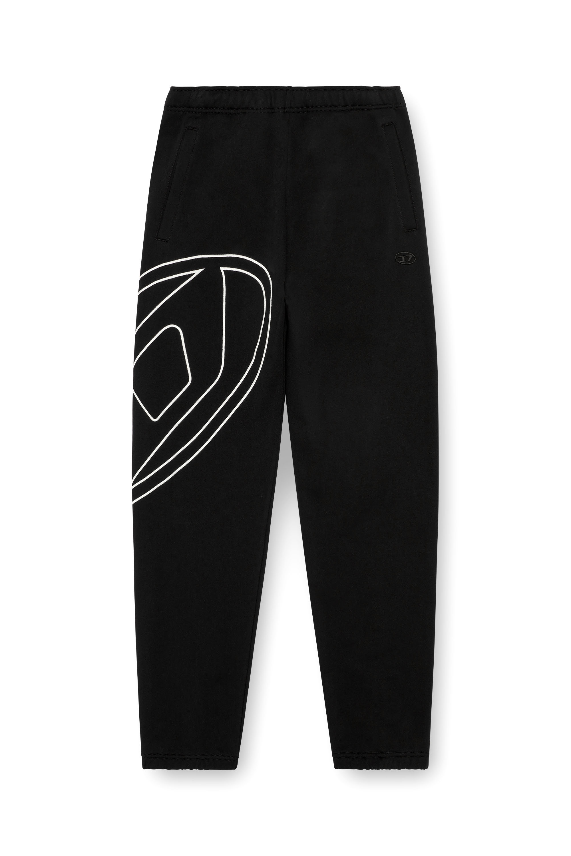 Diesel - P-MARKY-MEGOVAL-D, Pantalones deportivos con oval D extragrande Hombre in Negro - 2