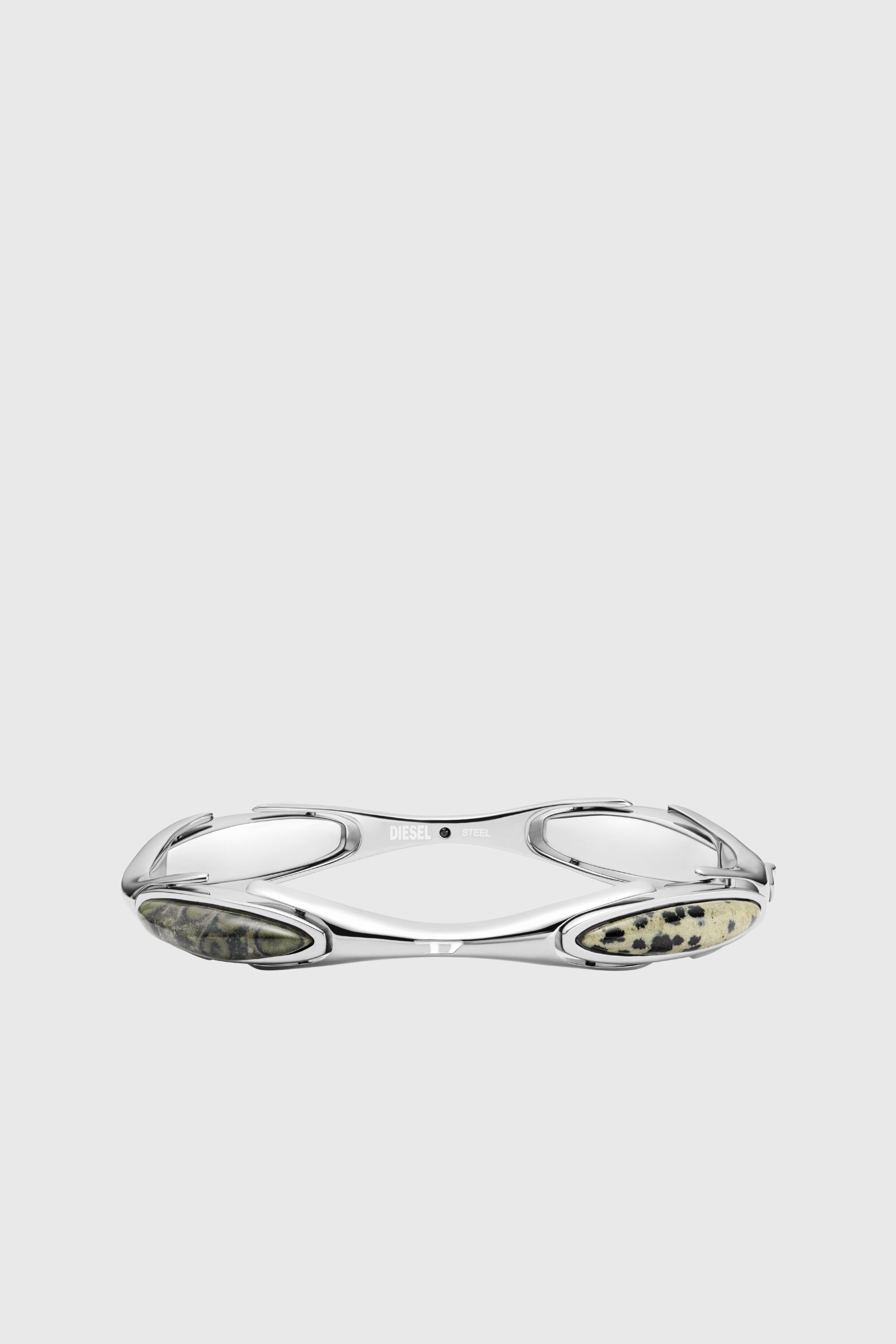 Diesel - DX167840 JEWELLERY, Pulsera tipo brazalete de acero inoxidable Unisex in Plateado - 1