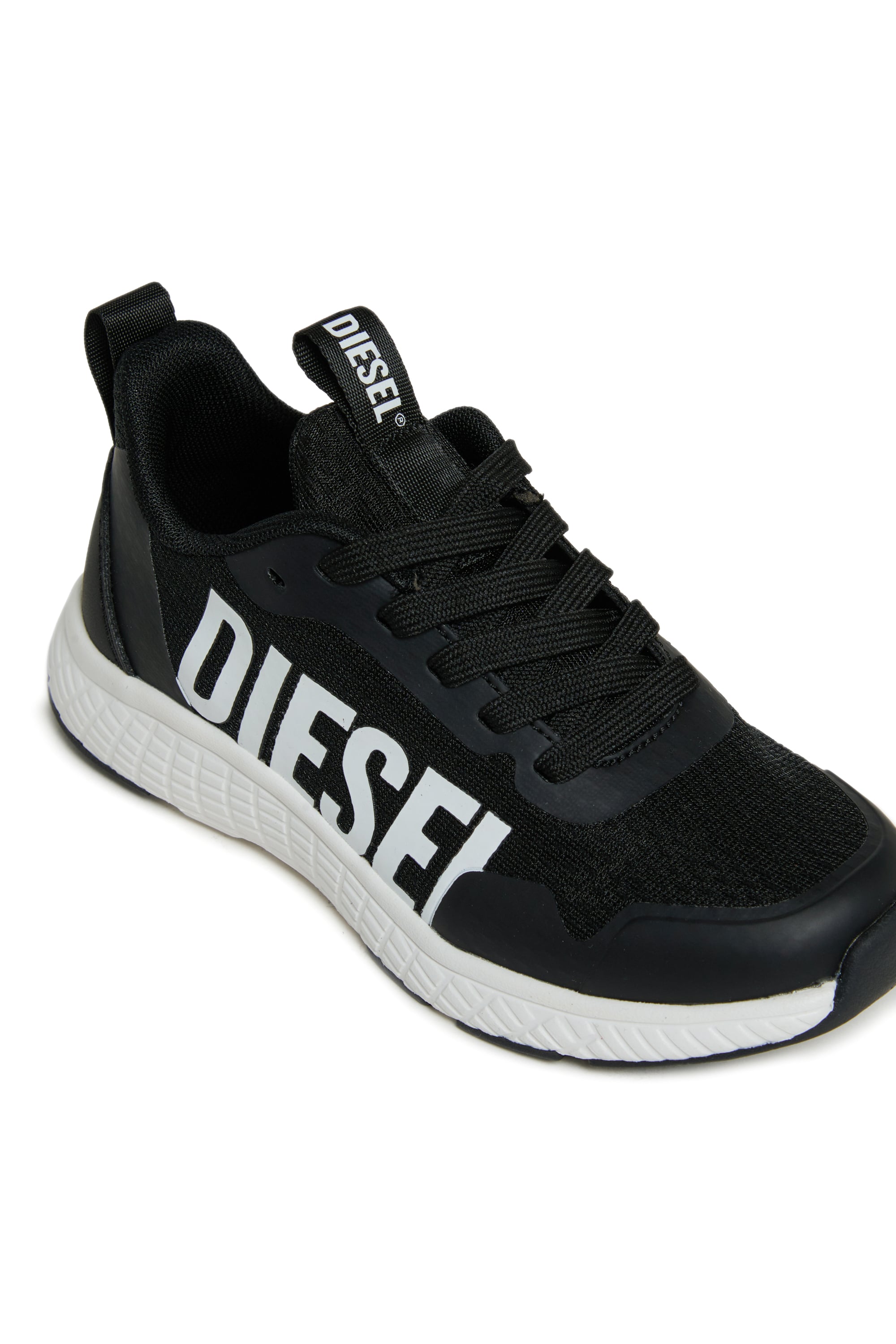 Diesel - S-RUNCOUT, Unisex's S-Runcout - Sneakers with maxi Diesel logo in Black - 4