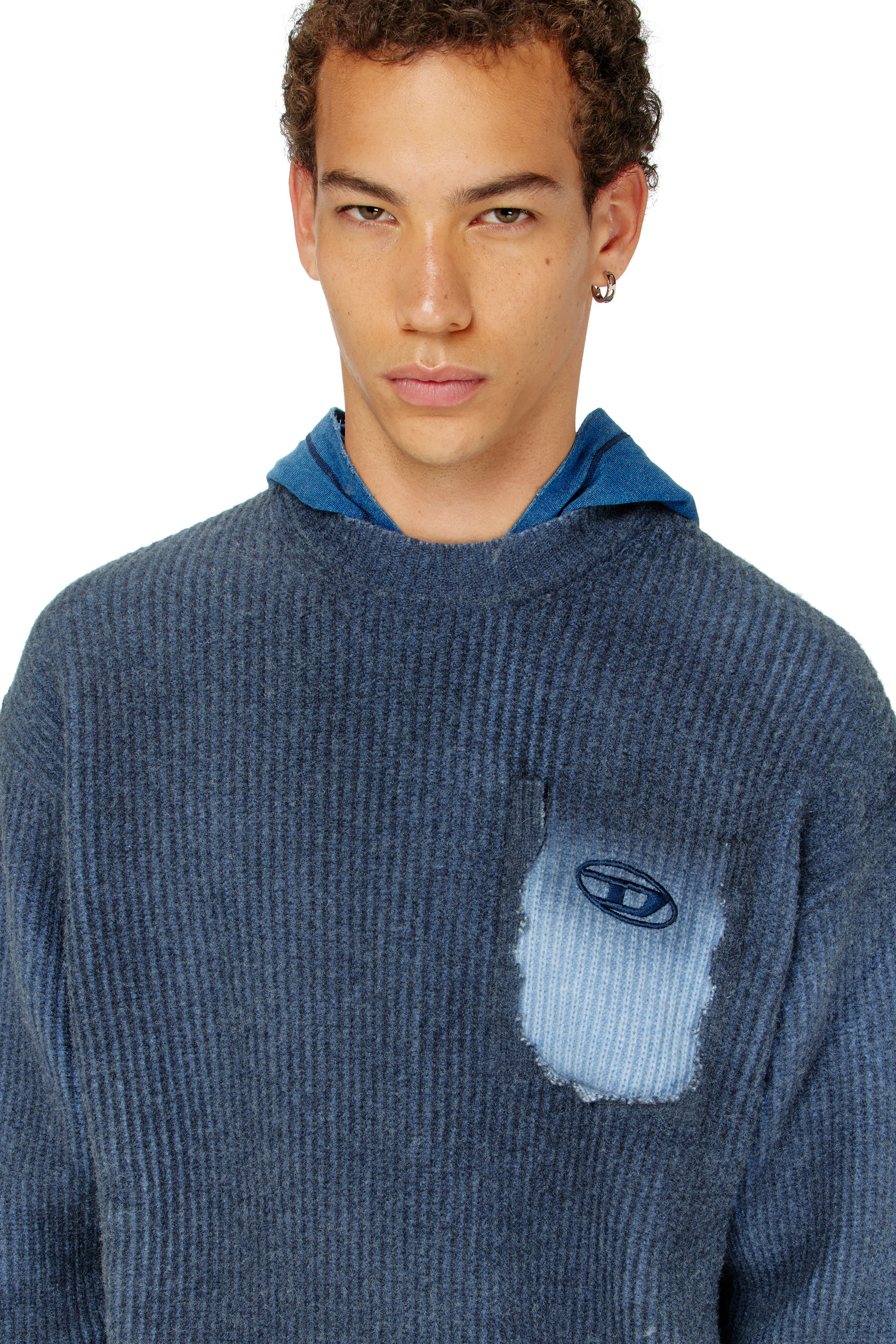 Diesel - K-PICKLER, Jersey de mezcla de lana con falso bolsillo Hombre in ToBeDefined - 5