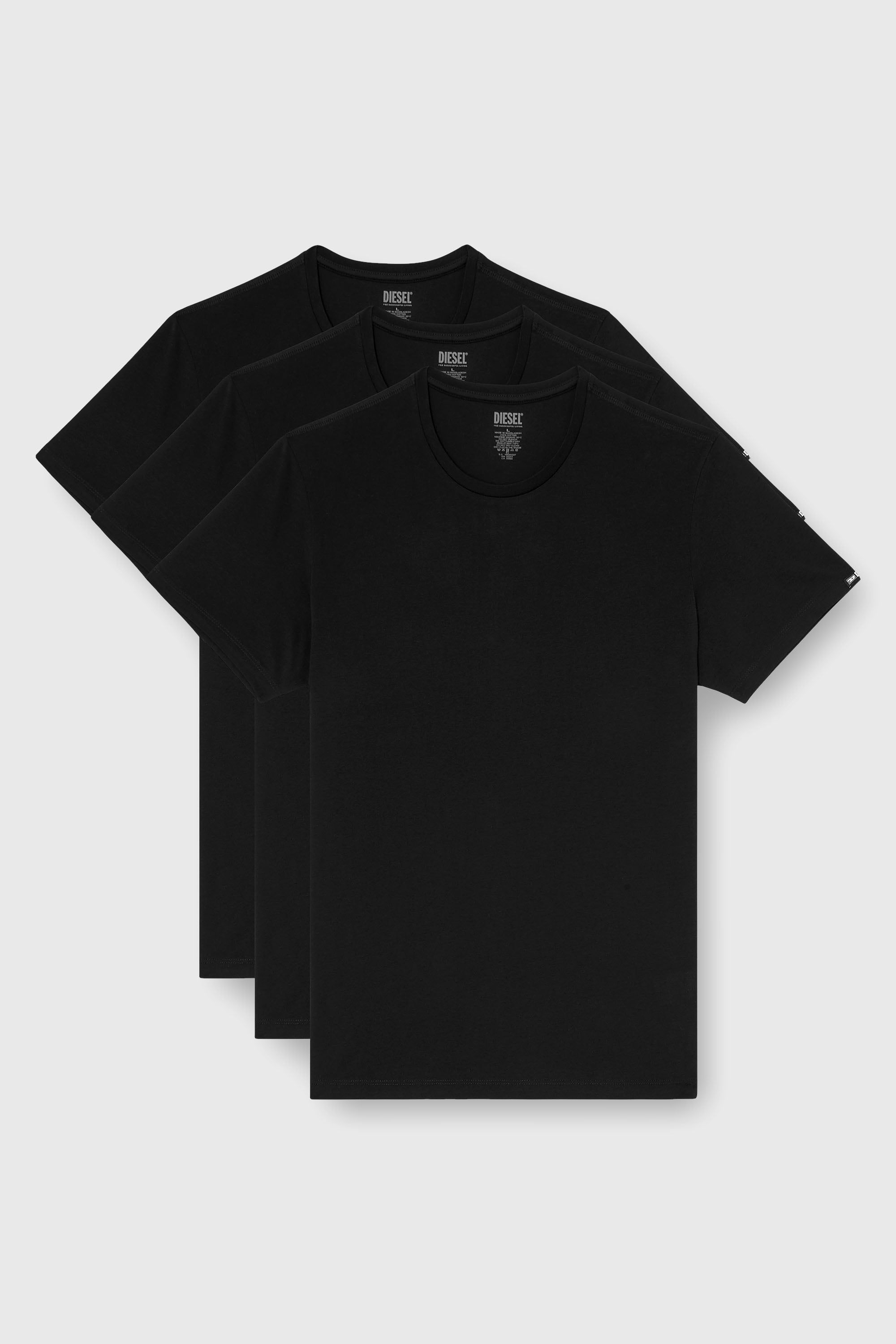 Diesel - RANDAL-D-CORE-3PACK, Pack de 3 camisetas de algod&oacute;n Hombre in Negro - 1