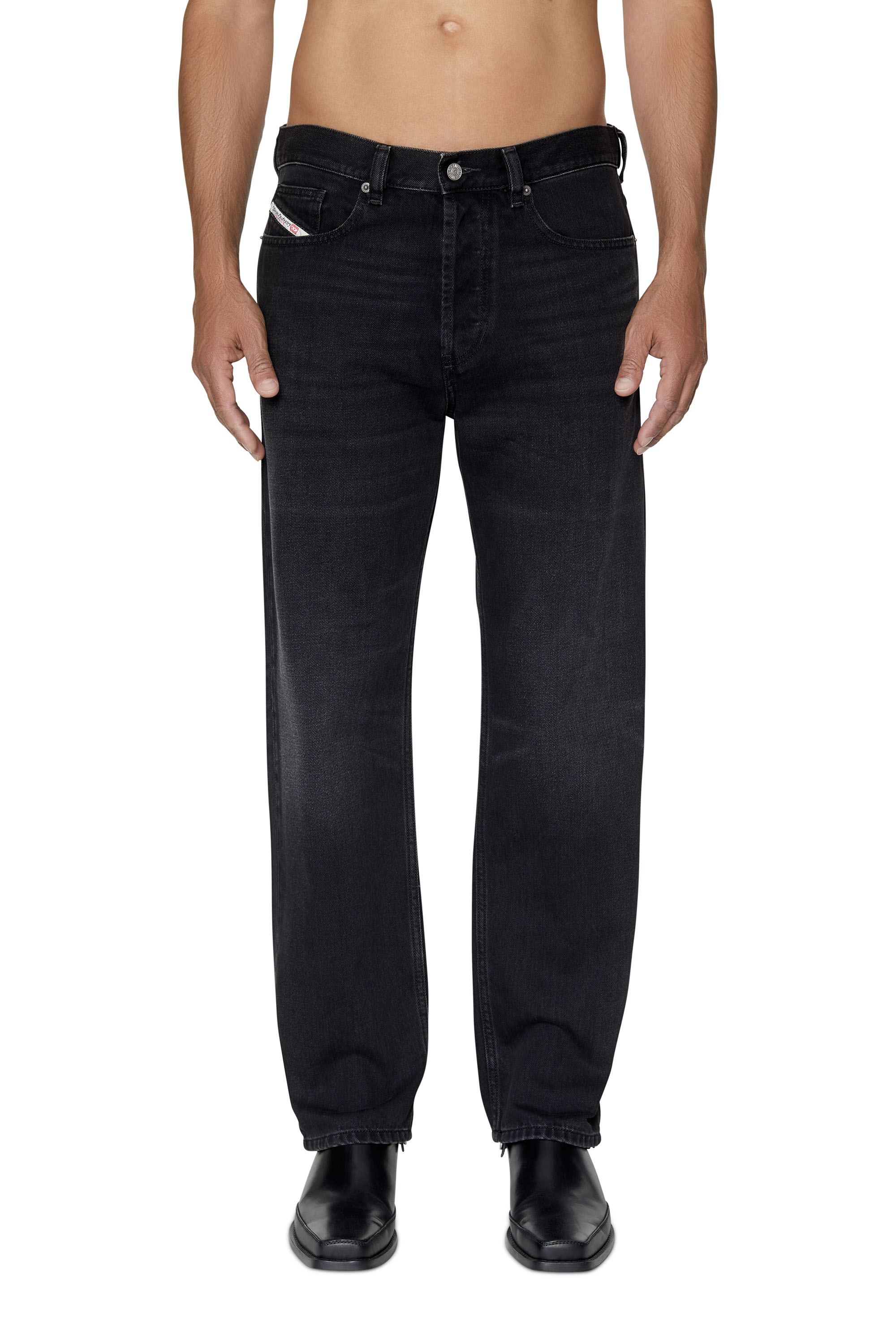 Diesel - Straight Jeans 2010 D-Macs 09B88, Negro/Gris oscuro - Image 1