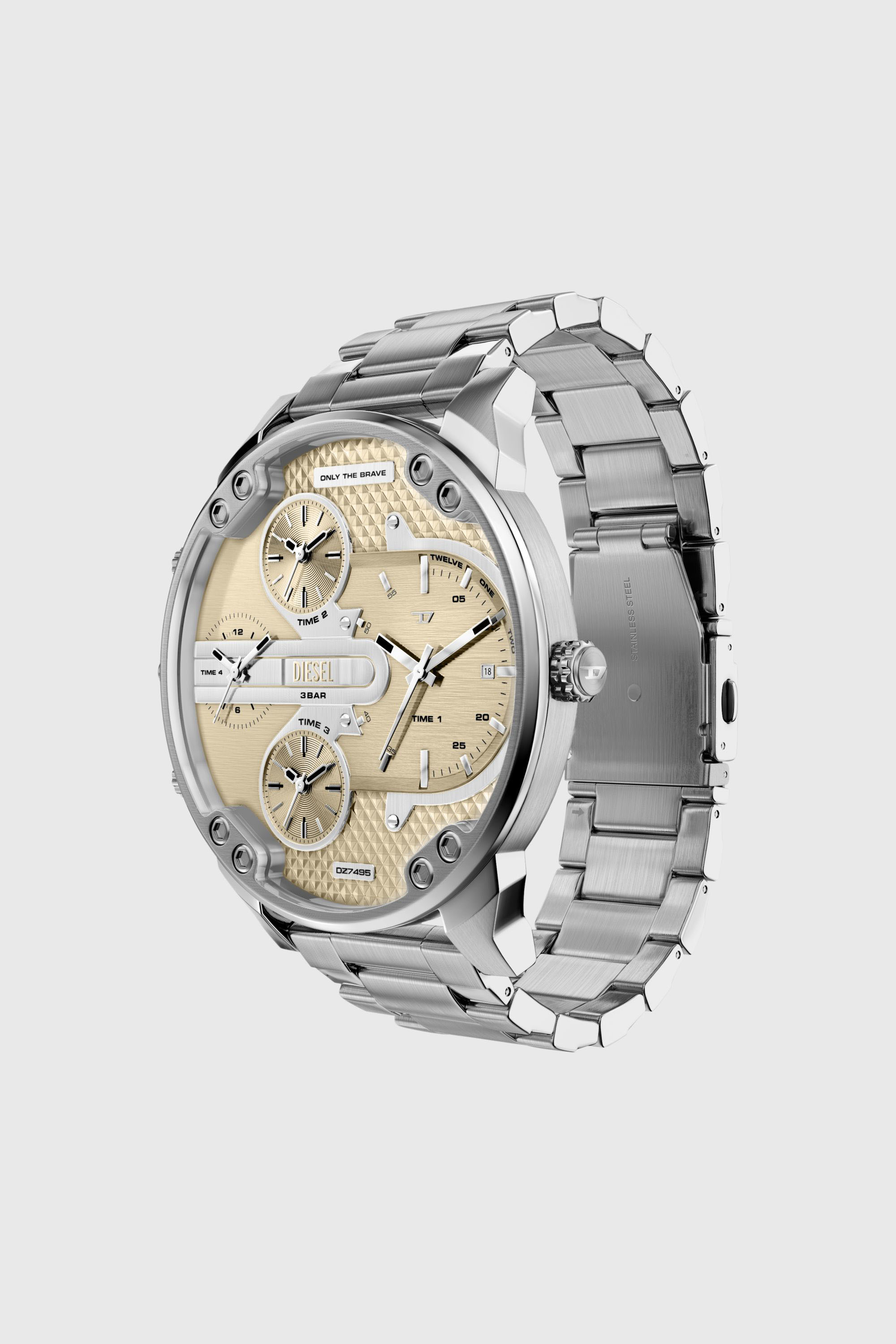 Diesel - DZ7495 WATCH, Mr. Daddy Slim Reloj de acero inoxidable Hombre in Plateado - 7