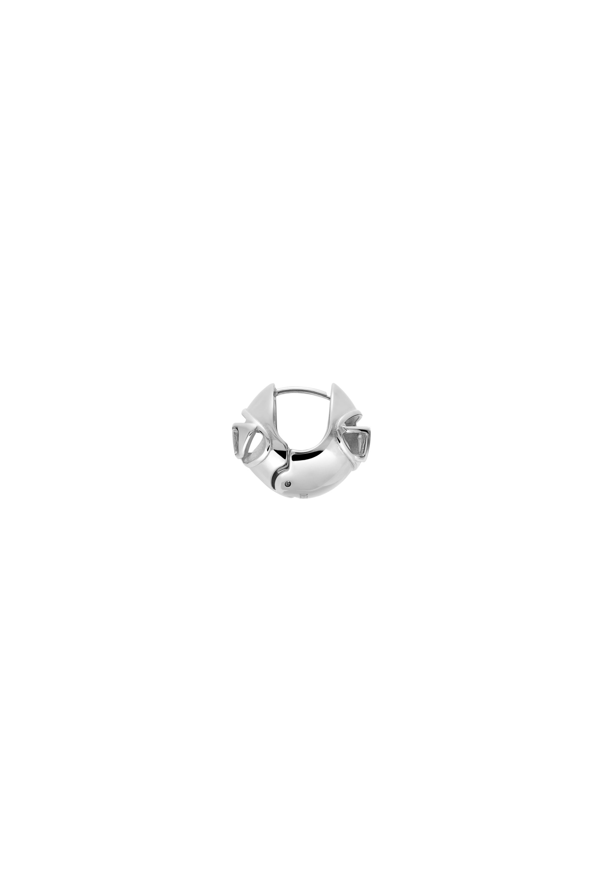 Diesel - DX1718040, Unisex's Stainless Steel Hoop Earring in Silver - 3