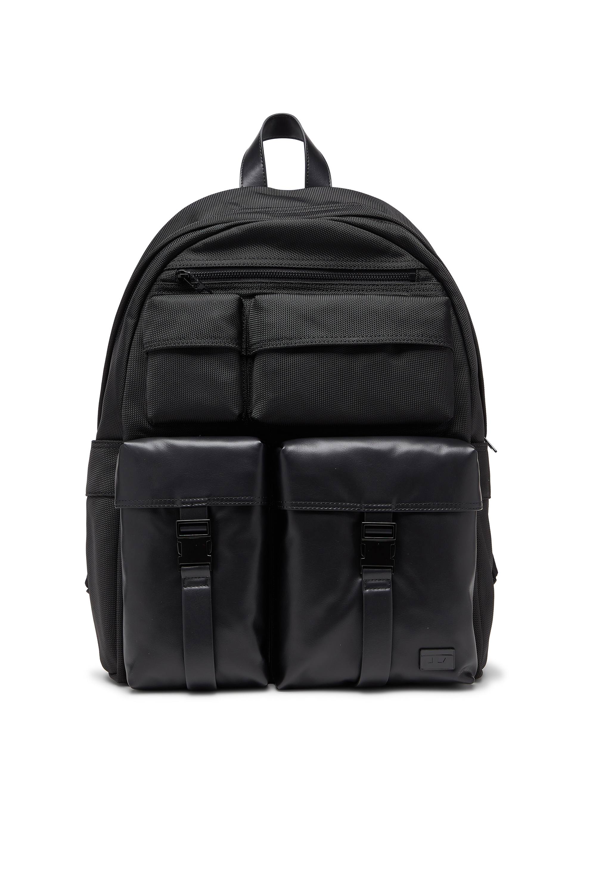 Diesel - MULTI-PKTS BACKPACK X, Multi-Pkts - Mochila de nailon con bolsillos frontales Unisex in Negro - 1