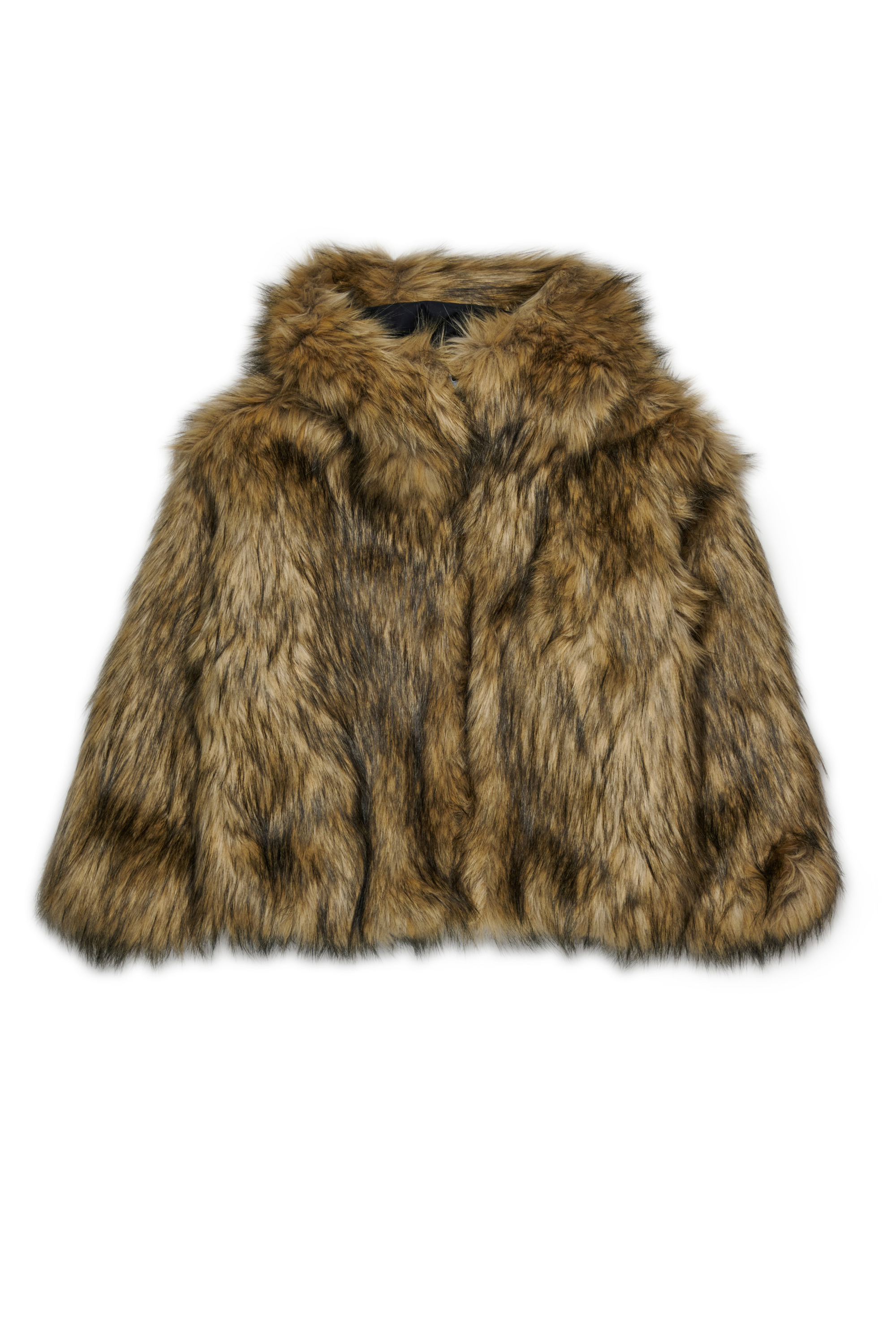 Diesel - JFURLY, Chaqueta de piel sintética con logo Mujer in Marrón - 1
