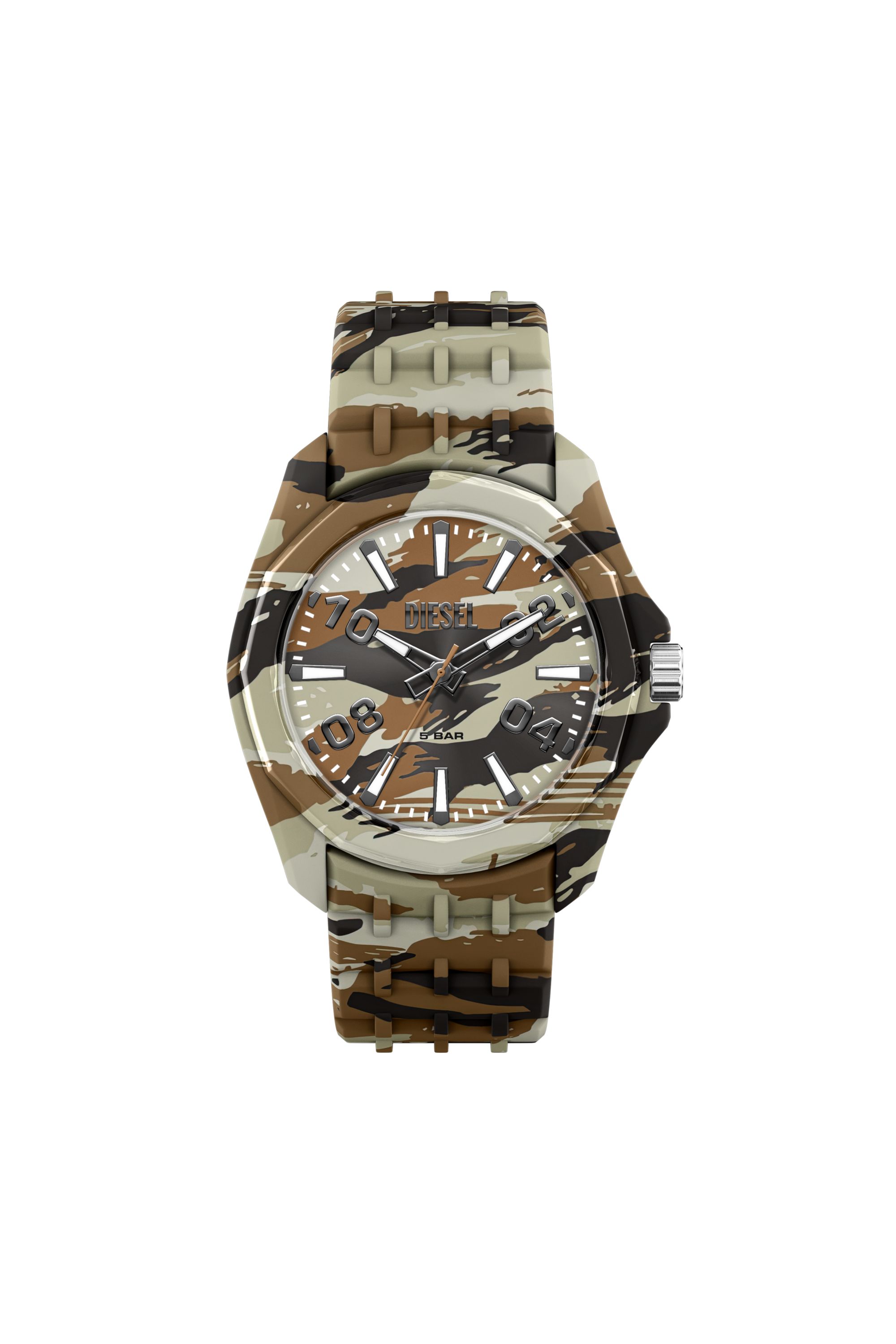 Diesel - DZ2242 WATCH, Reloj Stinger camo de silicona Hombre in Multicolor - 1