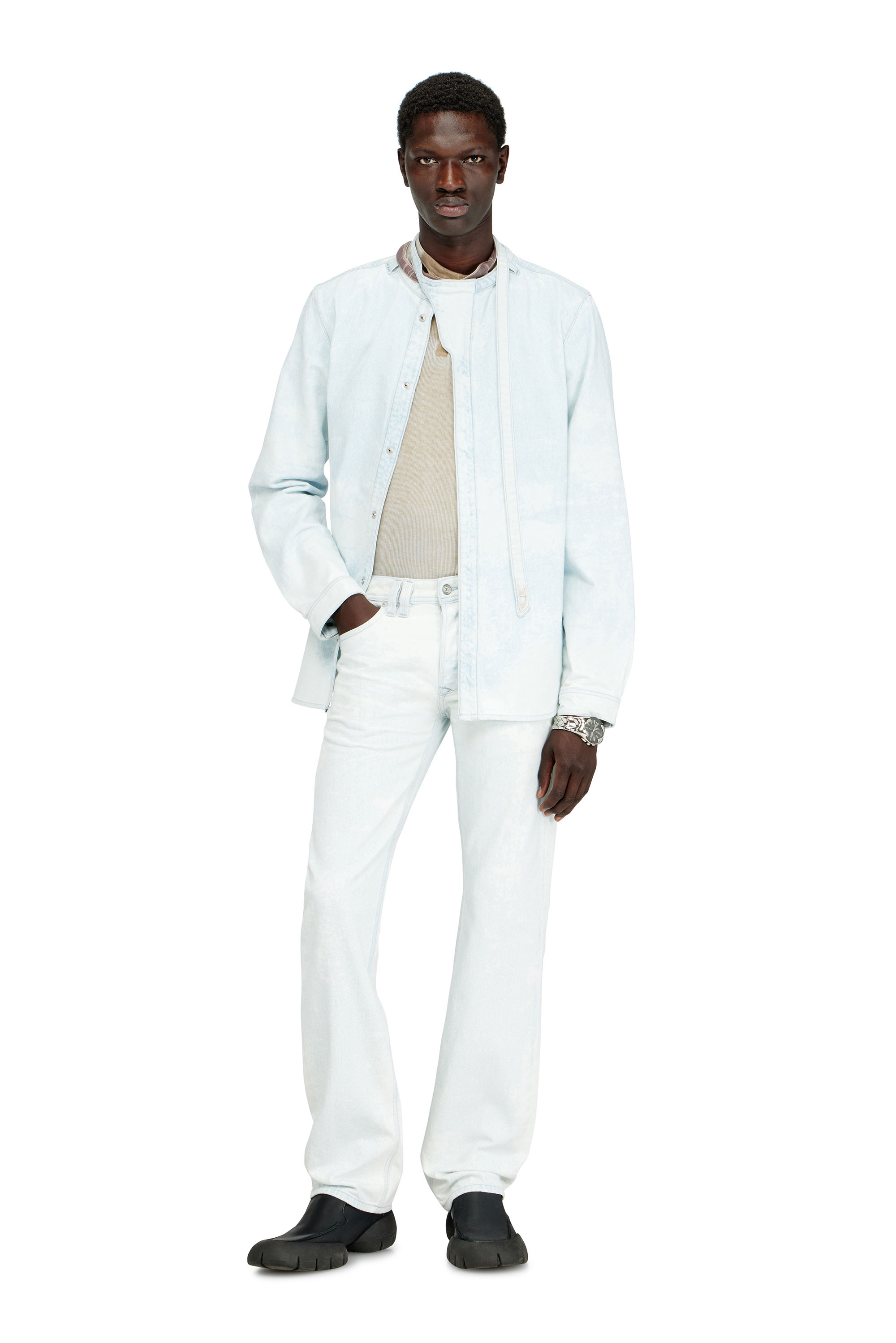 Diesel - Regular Jeans 1985 Larkee 09Q16 Hombre, Azul Claro - 2