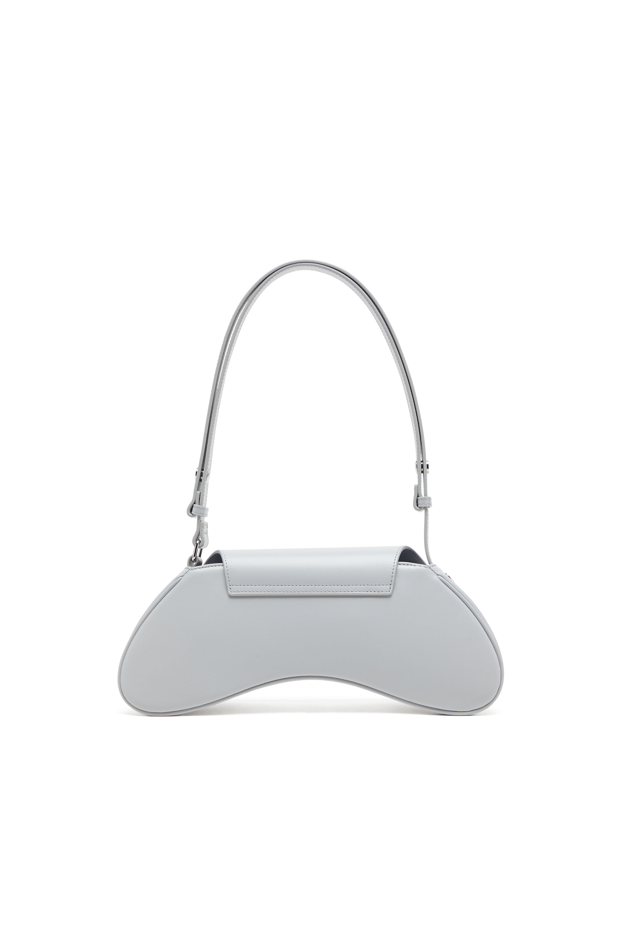 Diesel - PLAY CROSSBODY, Play-Bandolera de cuero semibrillante Mujer in Gris - 2