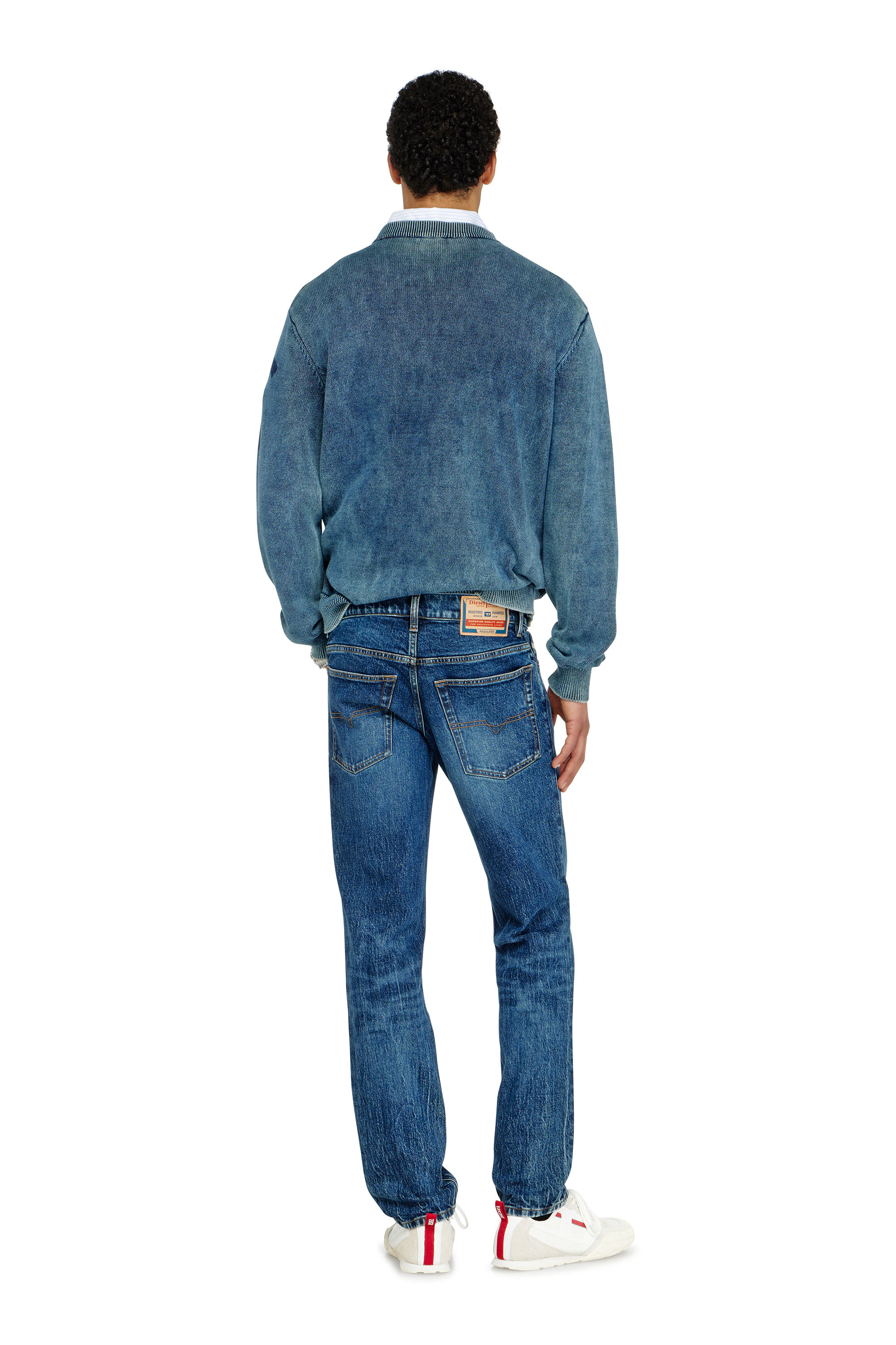 Diesel - Regular Jeans 2023 D-Finitive 0KBBQ Hombre, Azul Oscuro - 3