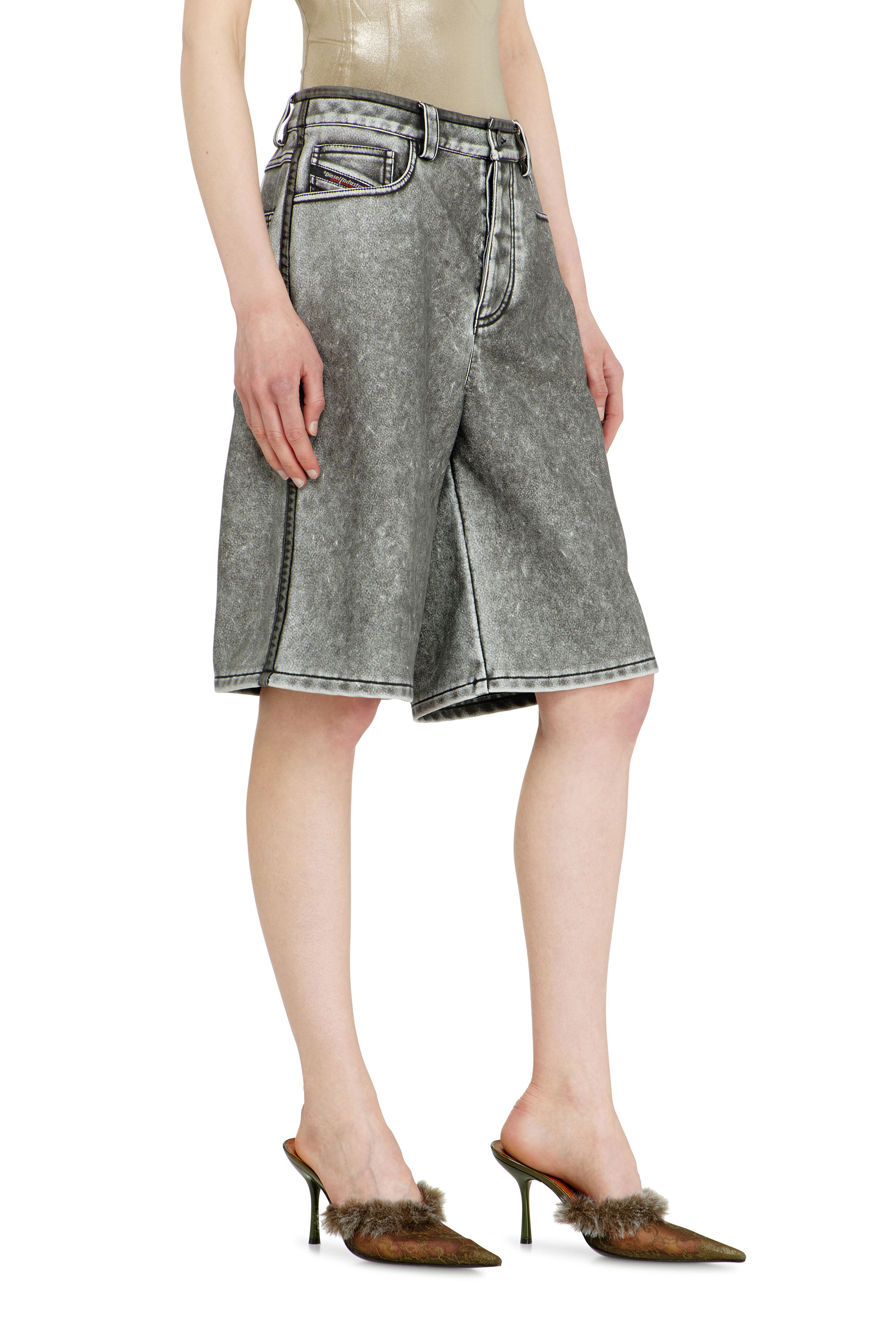 Diesel - P-ARLOR, Bermudas de PU Mujer in ToBeDefined - 2