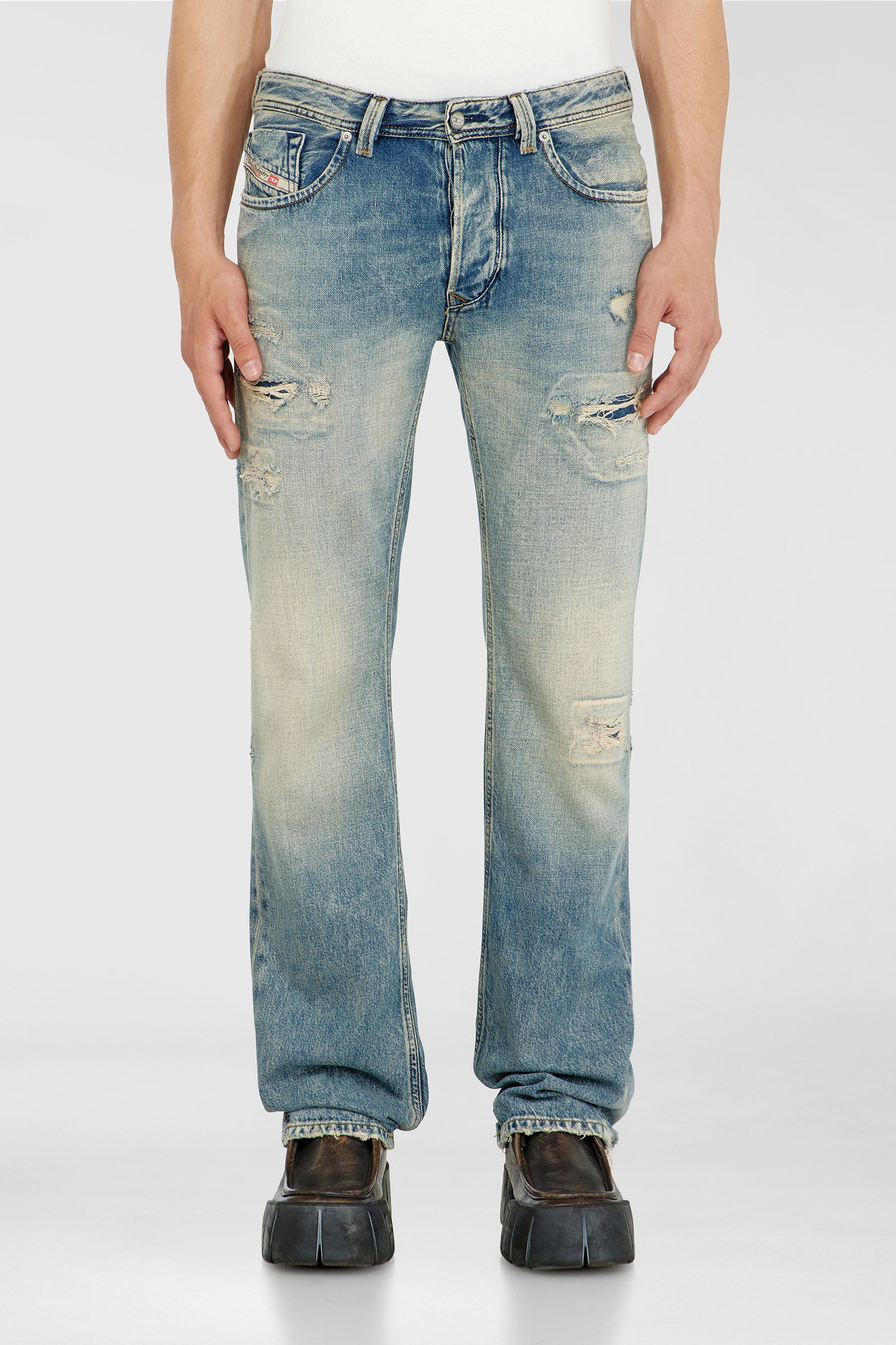 Diesel - Regular Jeans 1985 Larkee 09P62 Hombre, Azul medio - 1