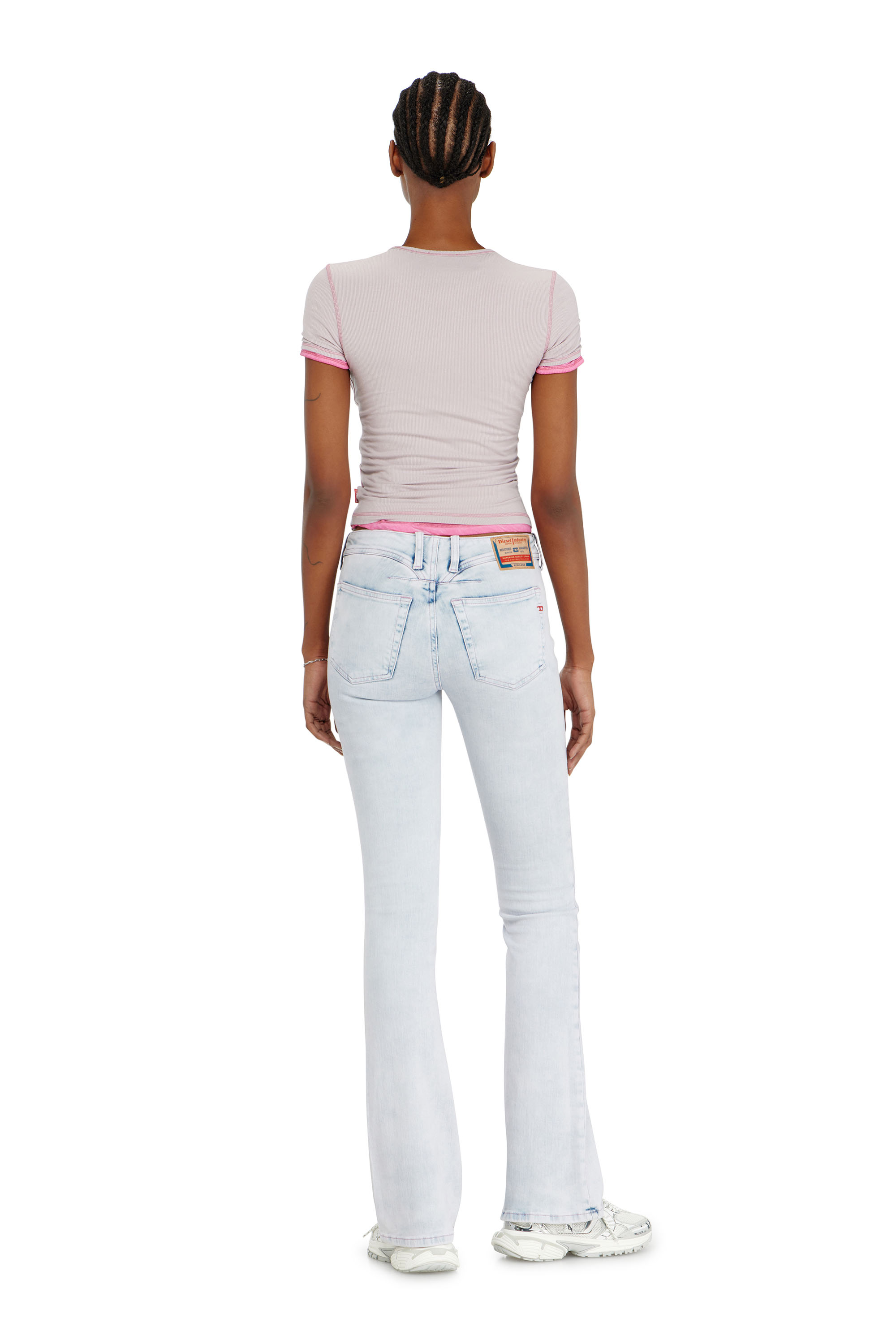 Diesel - Bootcut Jeans 1969 D-Ebbey 0HDBH Mujer, Azul Claro - 3