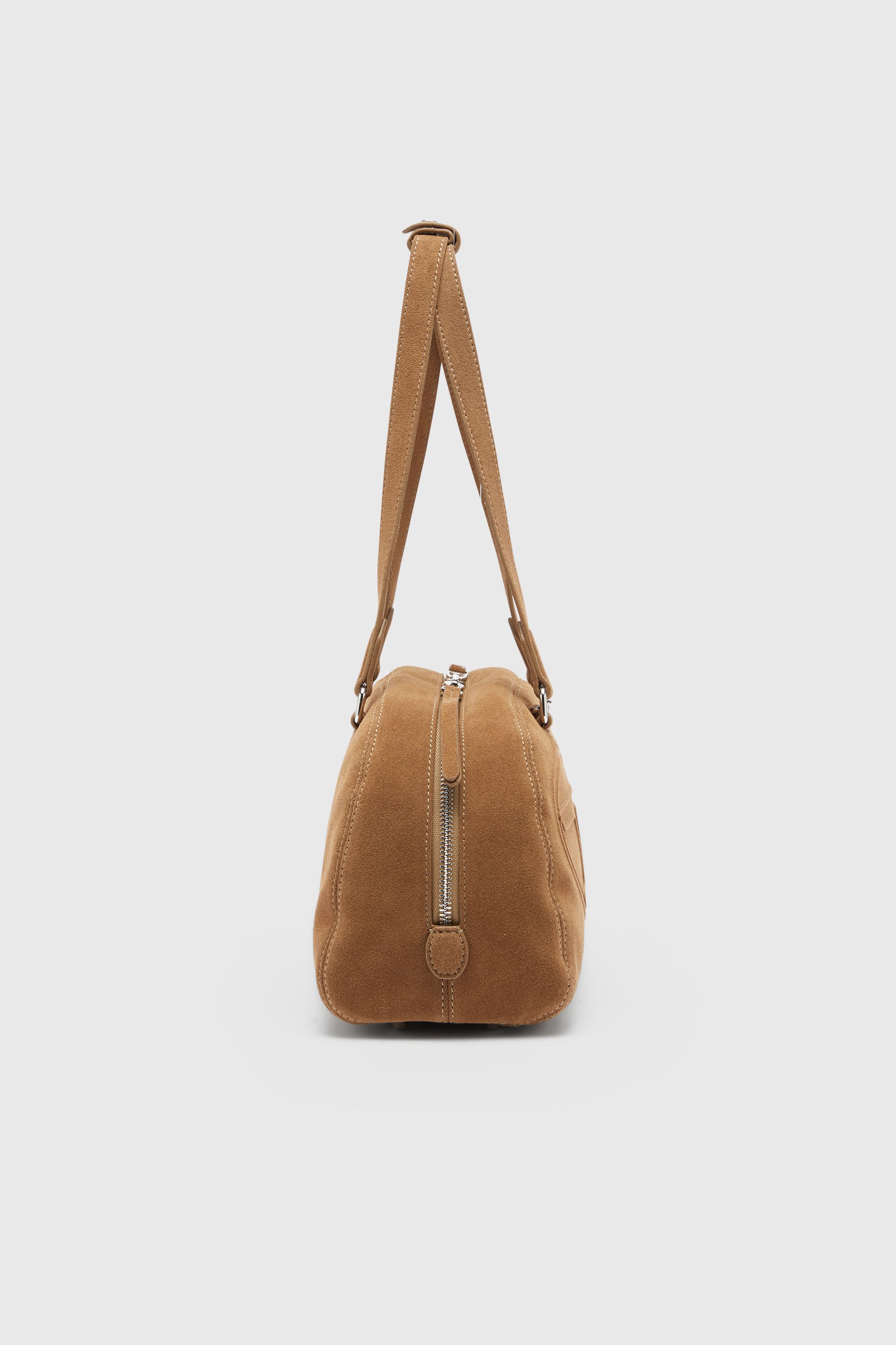 Diesel - 1DR DOME SHOULDER, 1DR Dome-Bolso de hombro en ante con Logo Oval D Unisex in Beige - 4