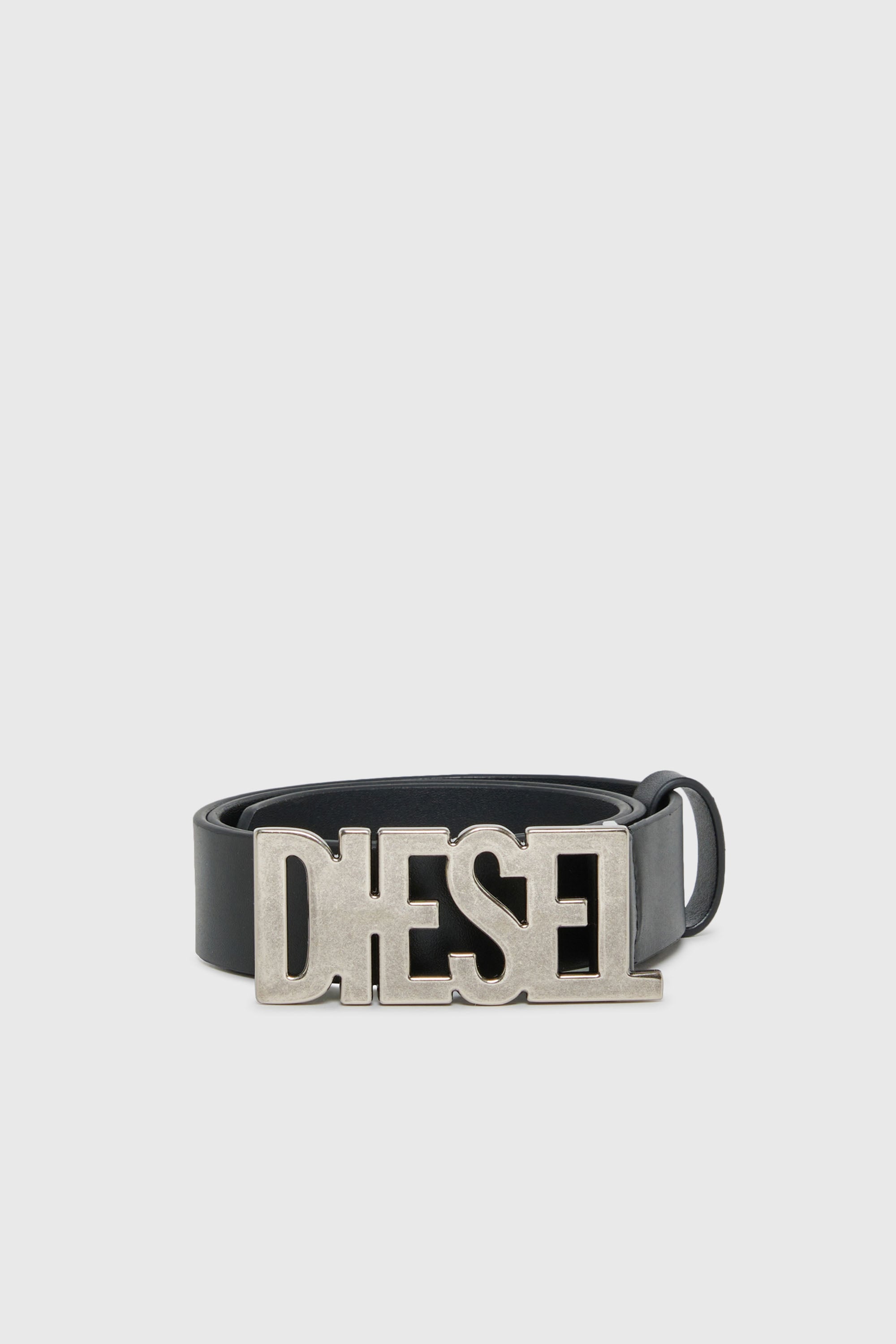 Diesel - BWR, 3 cm cintur&oacute;n de cuero con hebilla Diesel Unisex in Negro - 1