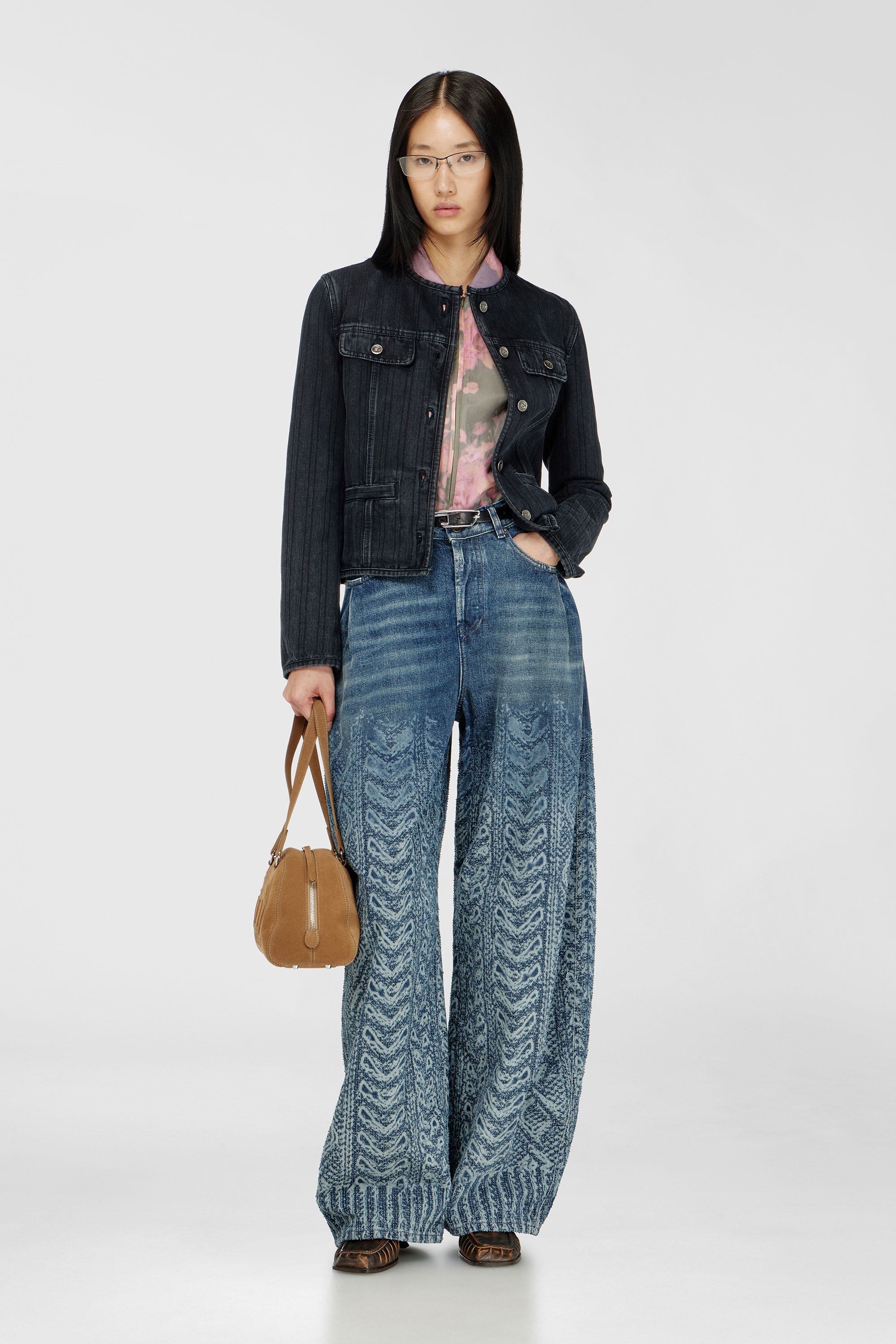 Diesel - Relaxed Jeans 1987 D-Khelz 007EV Mujer, Azul Oscuro - 1