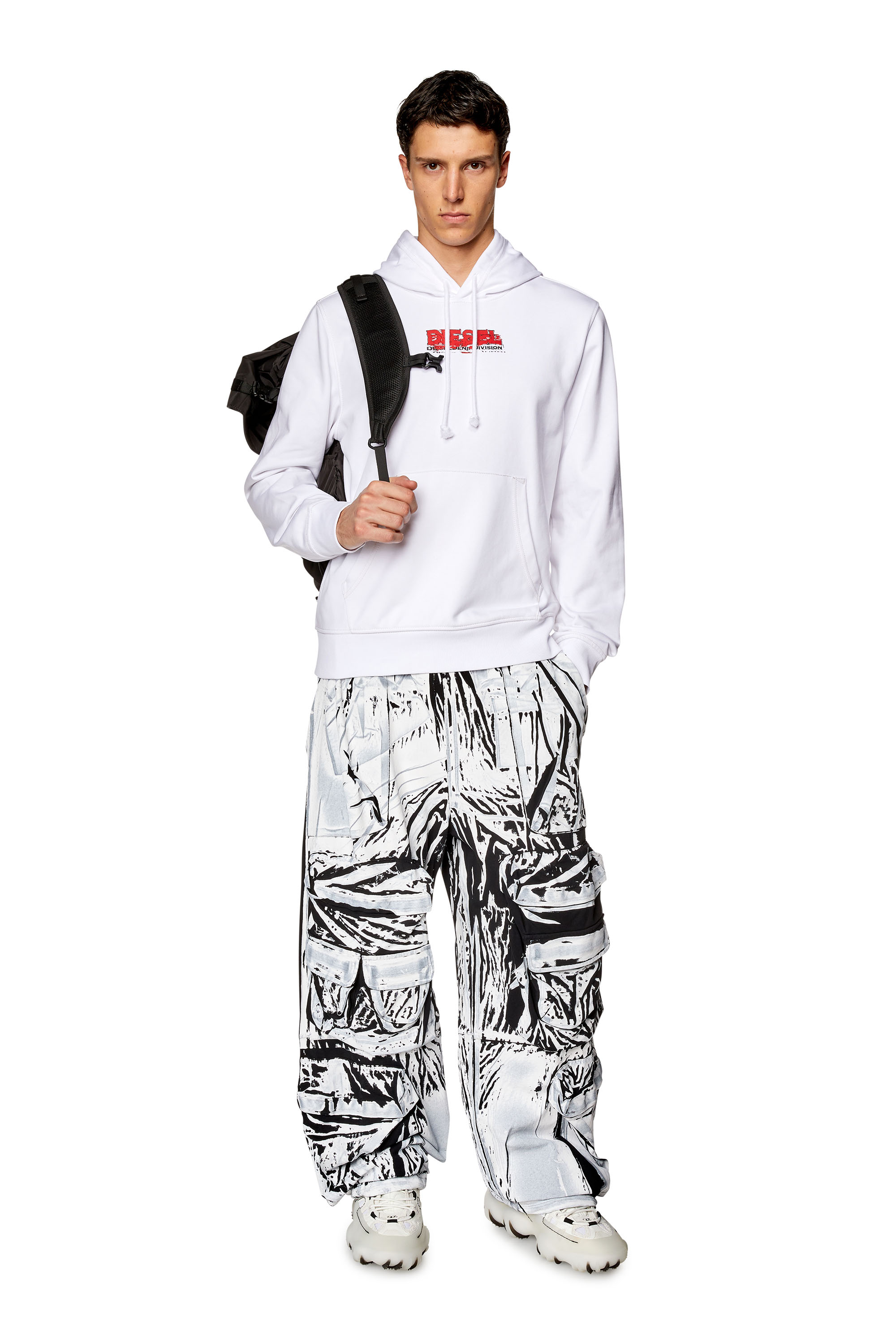 【関税込み】Diesel グリーン T-Gillis フーディ Diesel Maxi Logo S-GIRK-HOOD-CUTY Hoodie men - Glamood Outlet