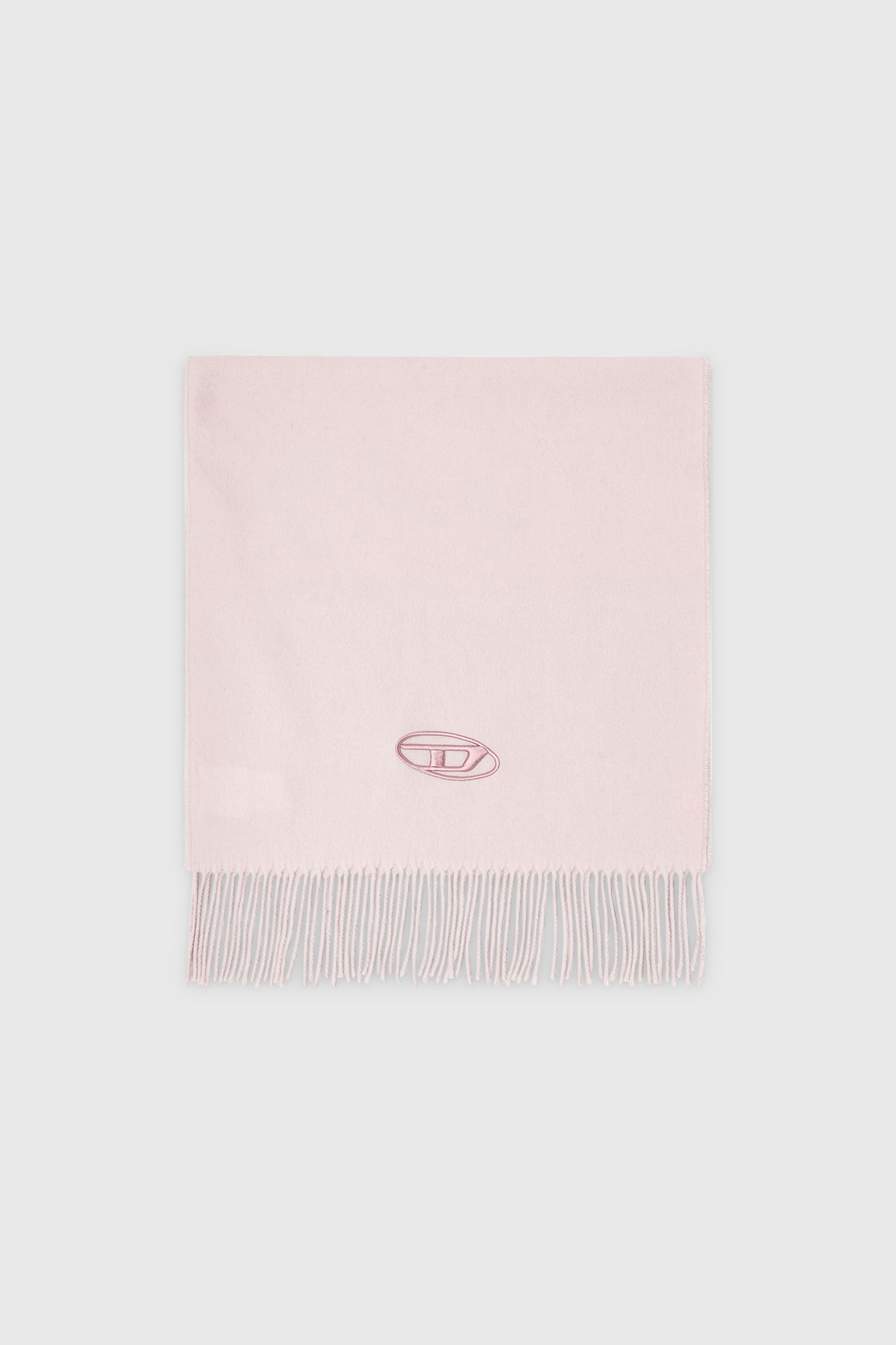 Diesel - S-IMON-D-LONG, Bufanda de mezcla de lana con bordes de flecos Unisex in Rosa - 1