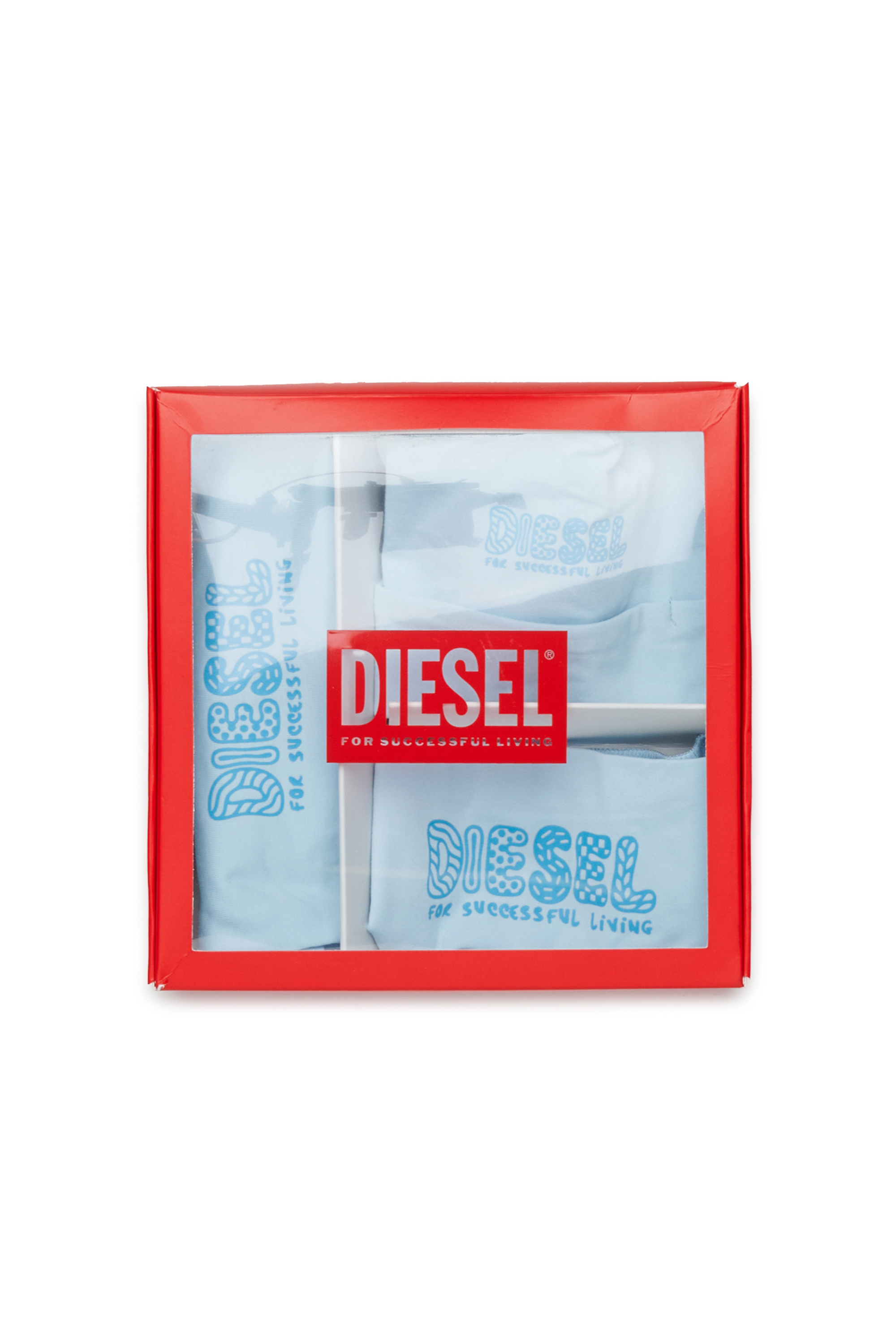Diesel - UBBYBOX-NB, Conjunto para reci&eacute;n nacido con estampado doodle-logo Unisex in Azul marino - 4