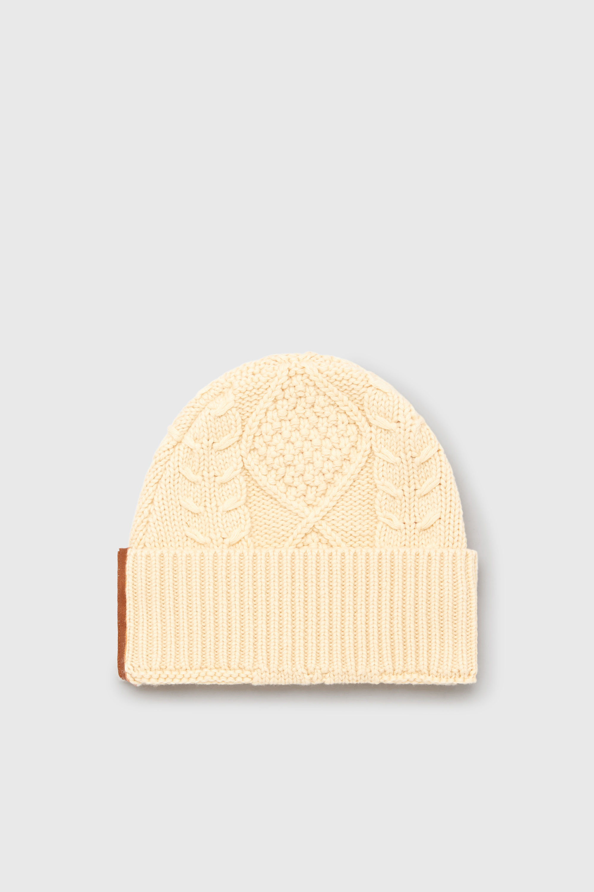 Diesel - K-INTELLO, Gorro de punto trenzado en lana y algod&oacute;n Unisex in Blanco - 2