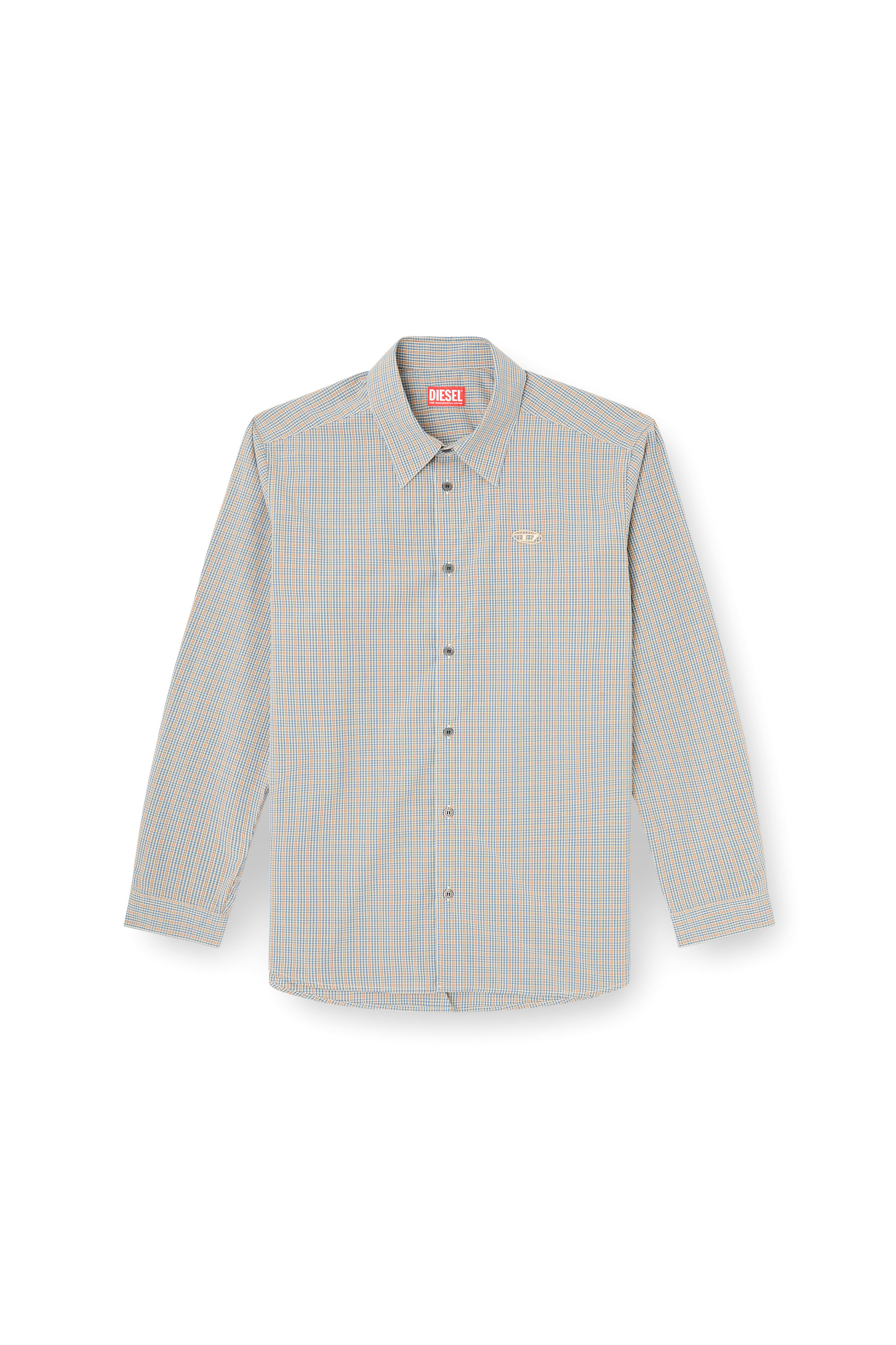 Diesel - S-SIMPLY-DLBV, Camisa cuadros con bordado oval D Hombre in Multicolor - 3